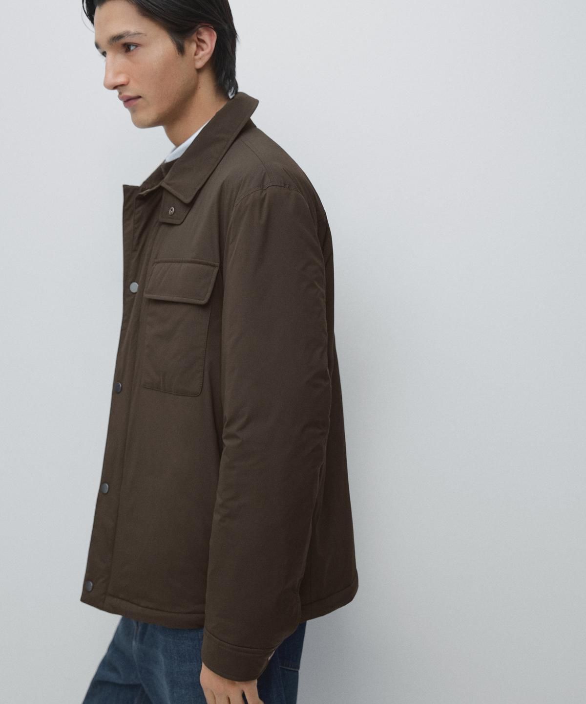 마시모두띠(MASSIMO DUTTI) 칼라 포켓 오버셔츠