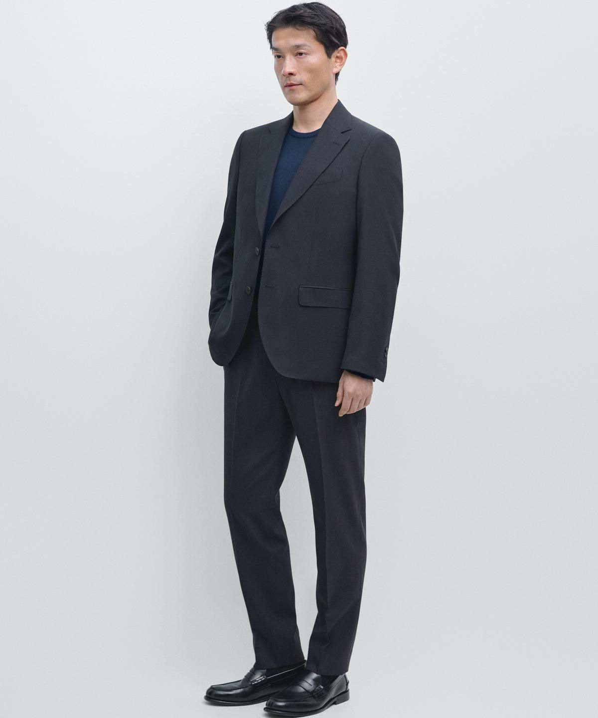 마시모두띠(MASSIMO DUTTI) 울 블렌드 수트 팬츠