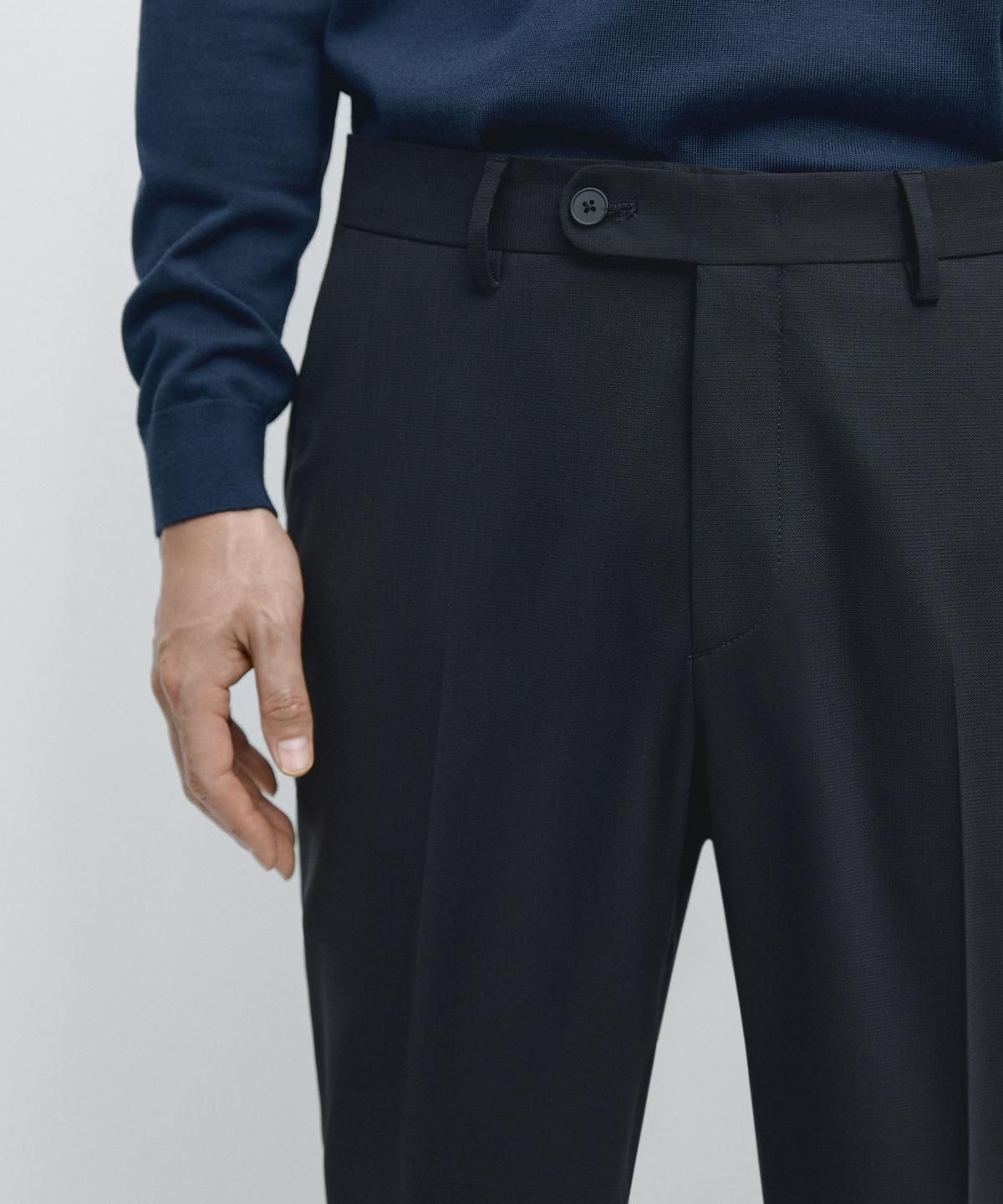 마시모두띠(MASSIMO DUTTI) 울 블렌드 수트 팬츠