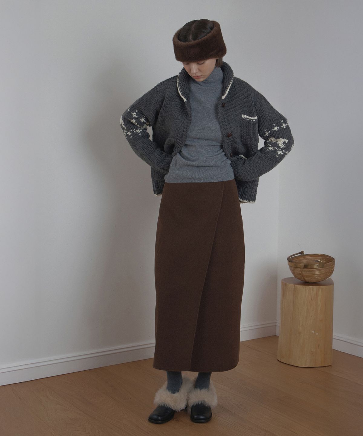 포에트서울(POETSEOUL) wool turtleneck knit_gray