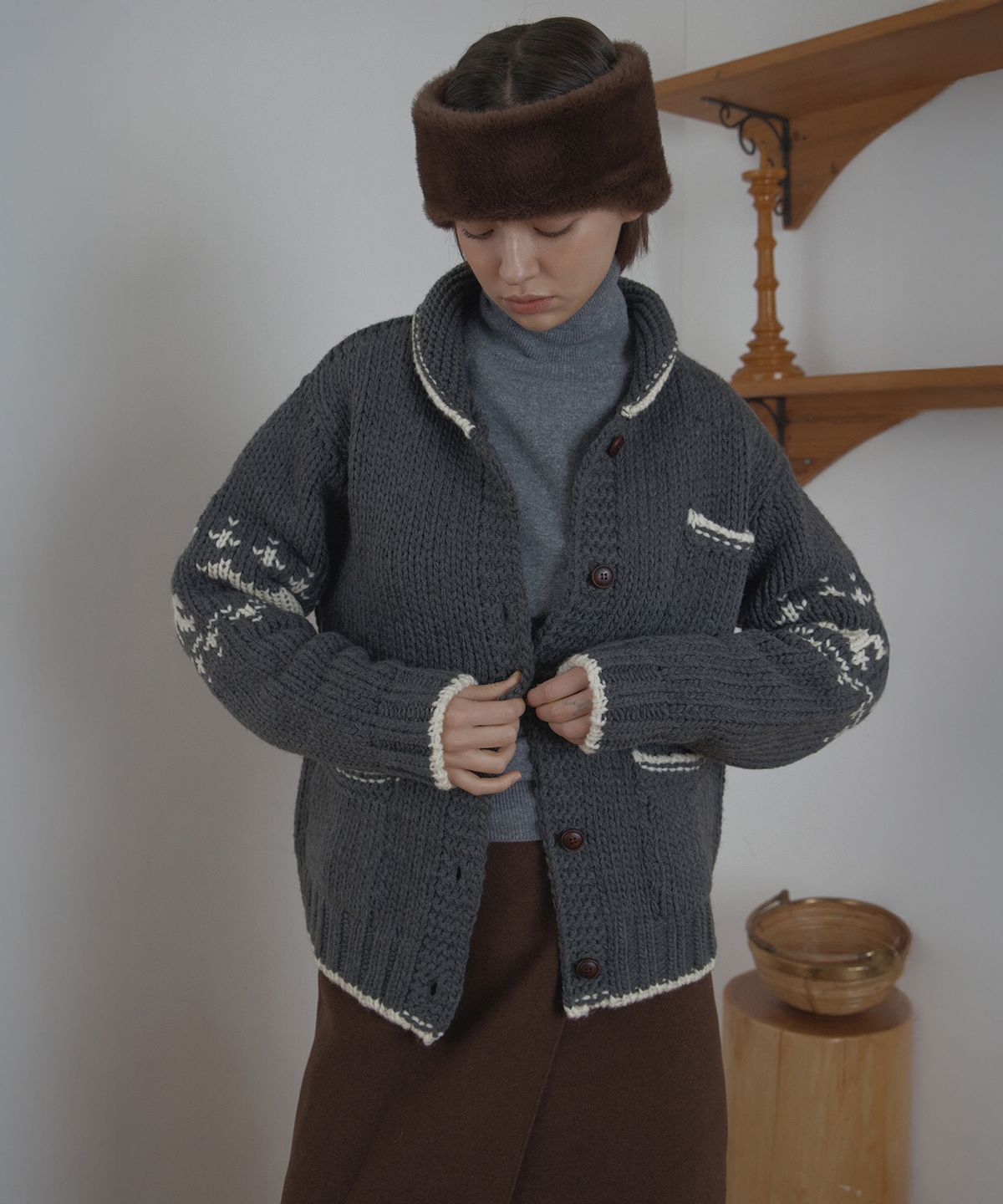 포에트서울(POETSEOUL) wool turtleneck knit_gray