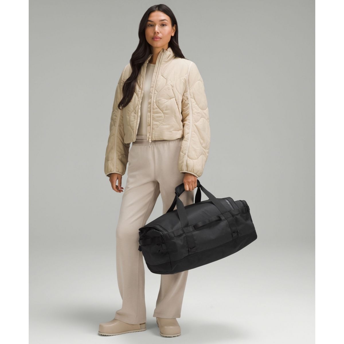 룰루레몬(LULULEMON) 투인원 트래블 더플 백팩 45L  BLK DEWL