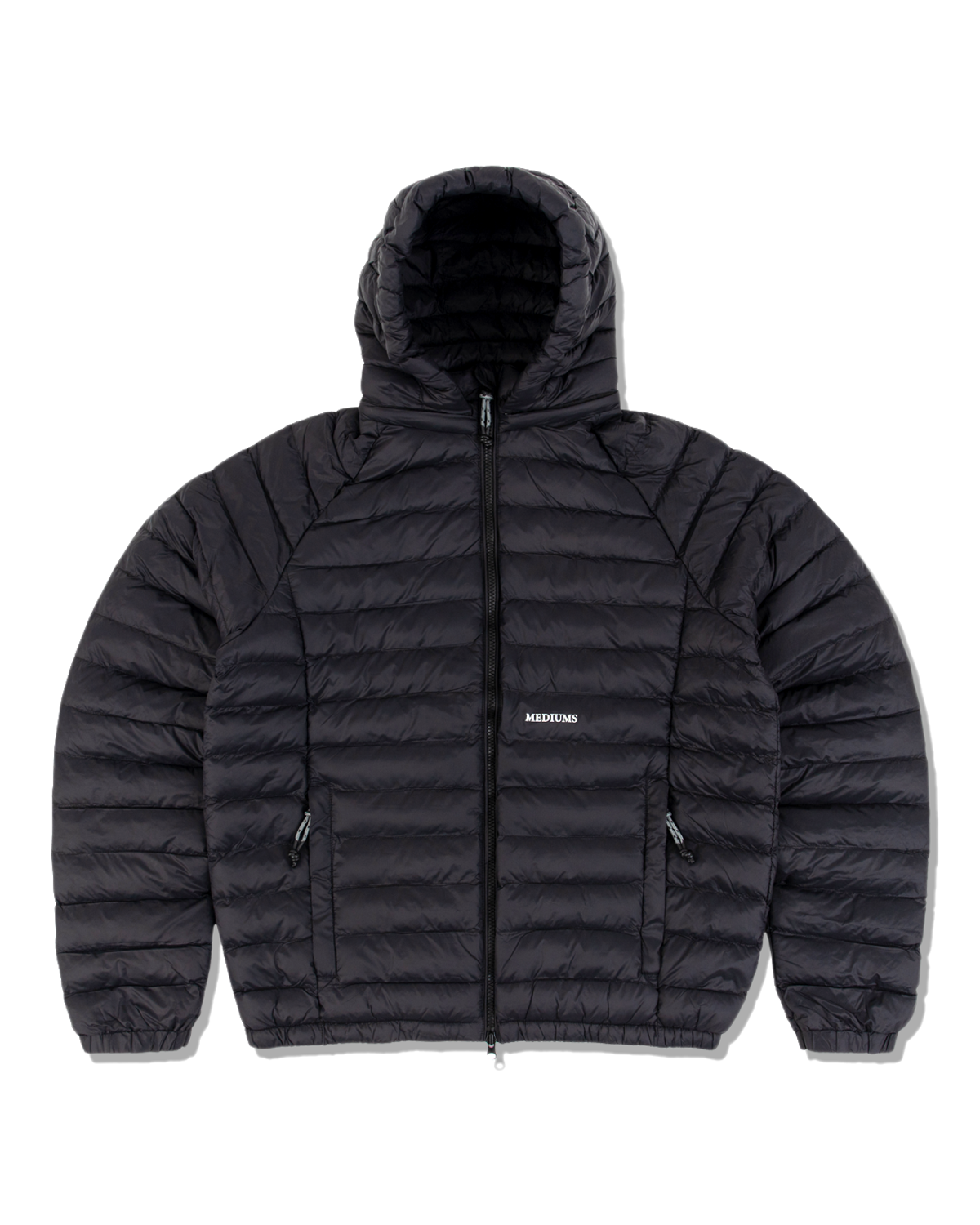 미디엄스(MEDIUMS) Lightweight Two-Way Puffer Jacket - Black (투웨이 경량패딩)