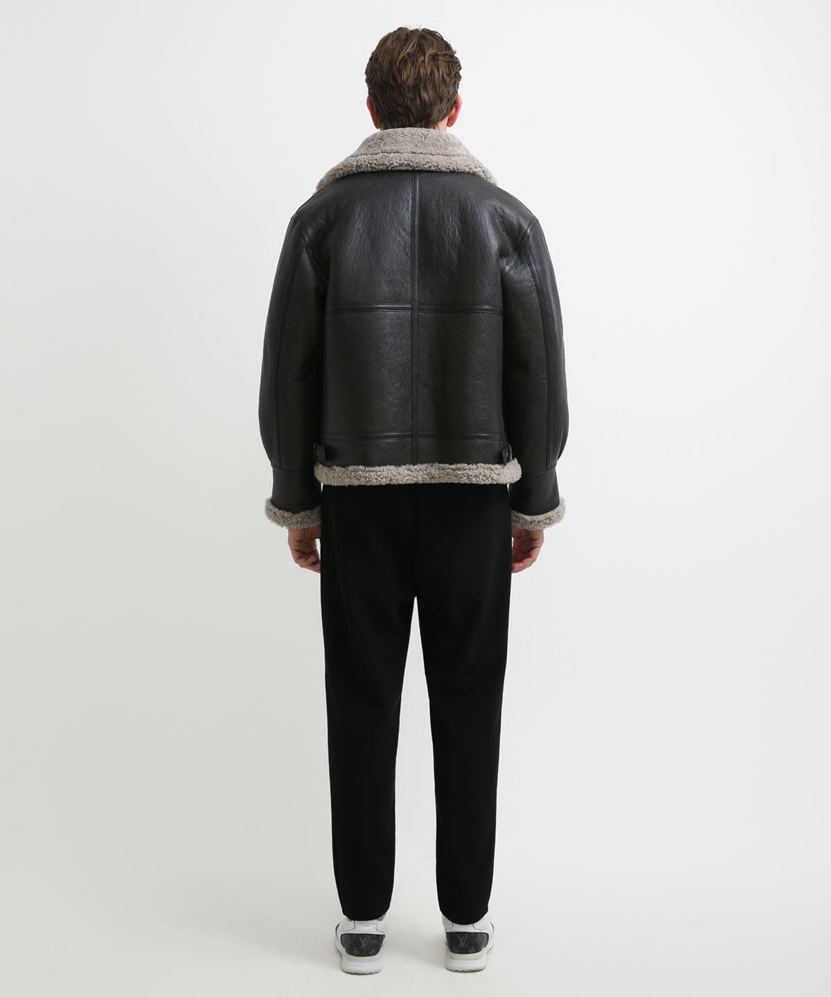 스트라이크(STRIKE) Helios Lambskin Shearling Jacket (DARK BROWN)