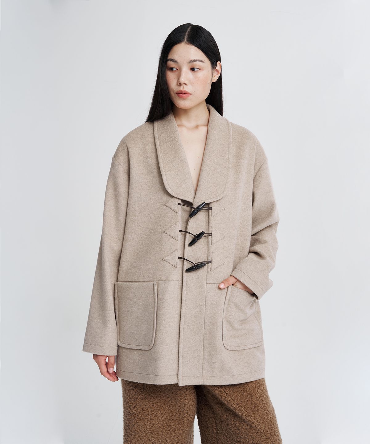 하이퍼글리프(HYPERGLYPH) 레저 울 코트