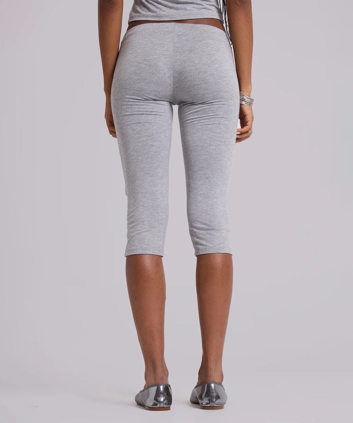 제이디드 런던(JADED LONDON) (W) 스터디드 그레이 말 카프리 레깅스 그레이 STUDDED GREY MARL CAPRI LEGGINGS GREY