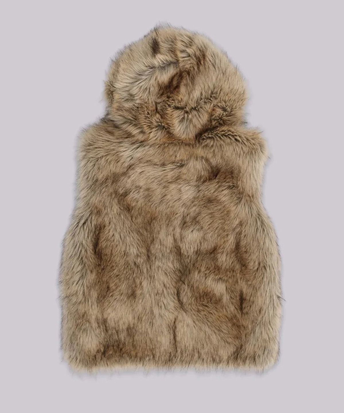 제이디드 런던(JADED LONDON) (U) 멘도자 포 퍼 질레 브라운 MENDOZA FAUX FUR GILET BROWN