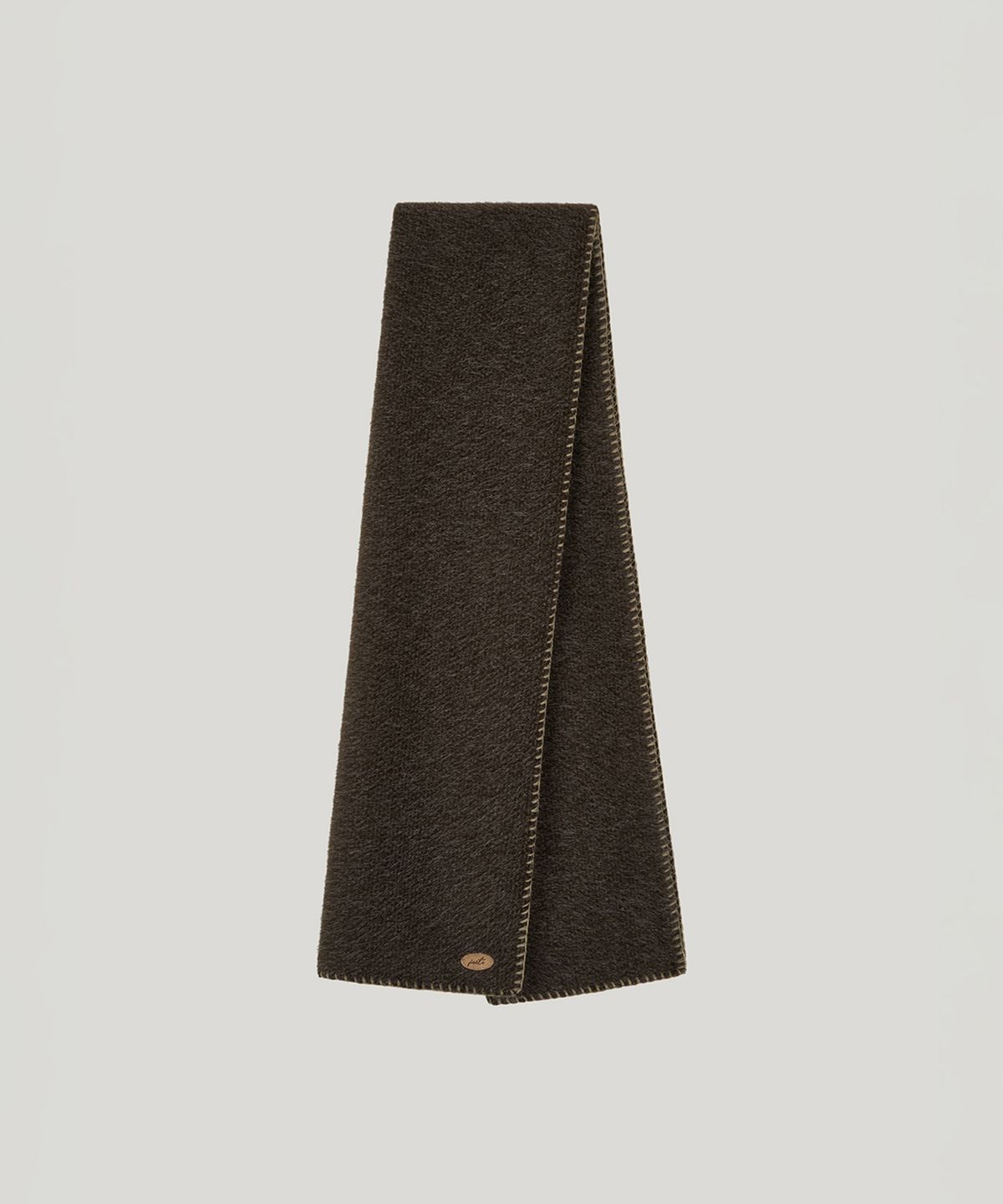 포에트서울(POETSEOUL) button hole stitch muffler_brown