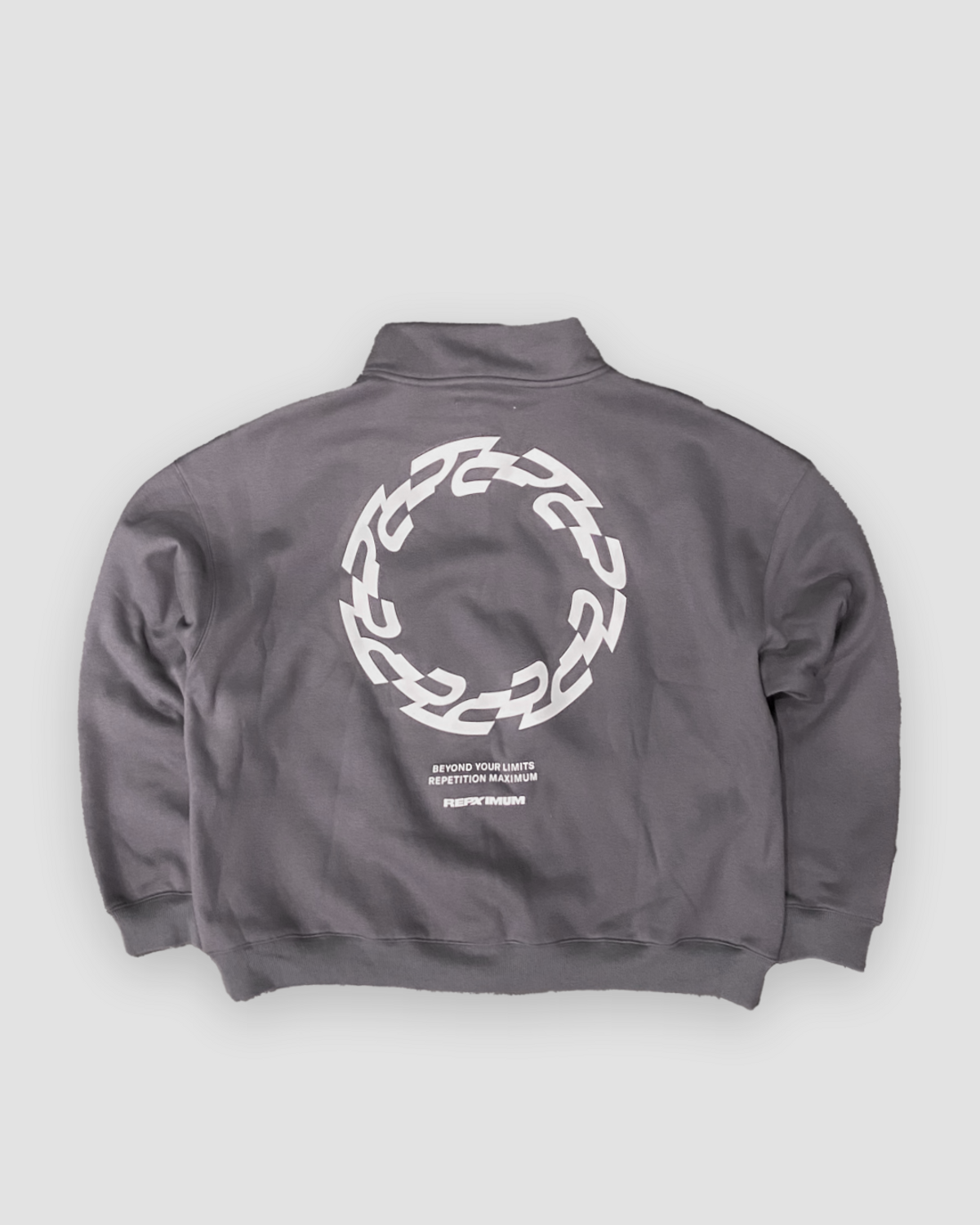 렙시멈(REPXIMUM) 서클 엠보 로고 컴포트 오버핏 하프집업 (3Colors)