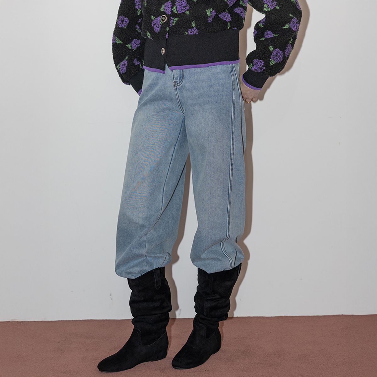 던드롭(DUNDROP) DD_Warm casual denim pants_2color