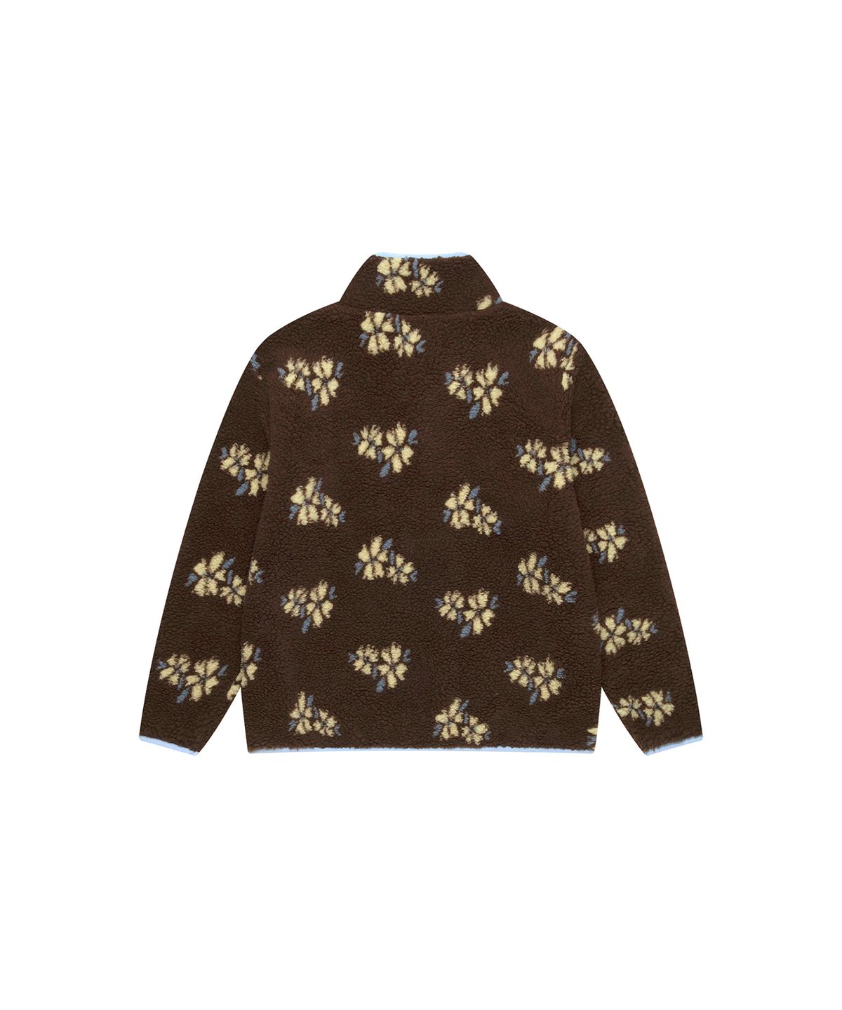 스튜디오앤파르크(STUDIO&PARC) Floral Fleece Button Sweatshirt_Brown