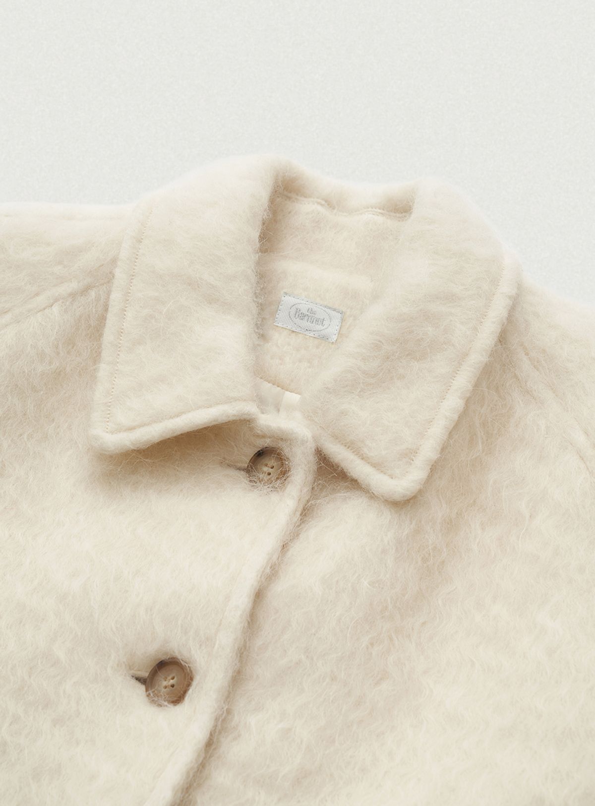 더바넷(THEBARNNET) Snow White Half Balmacaan Coat