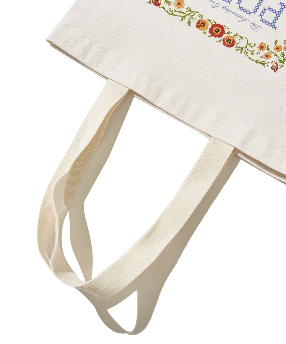 더 새터데이 이브닝 포스트(THE SATURDAY EVENING POST) Flower Cross-Stitch Graphic Eco Bag