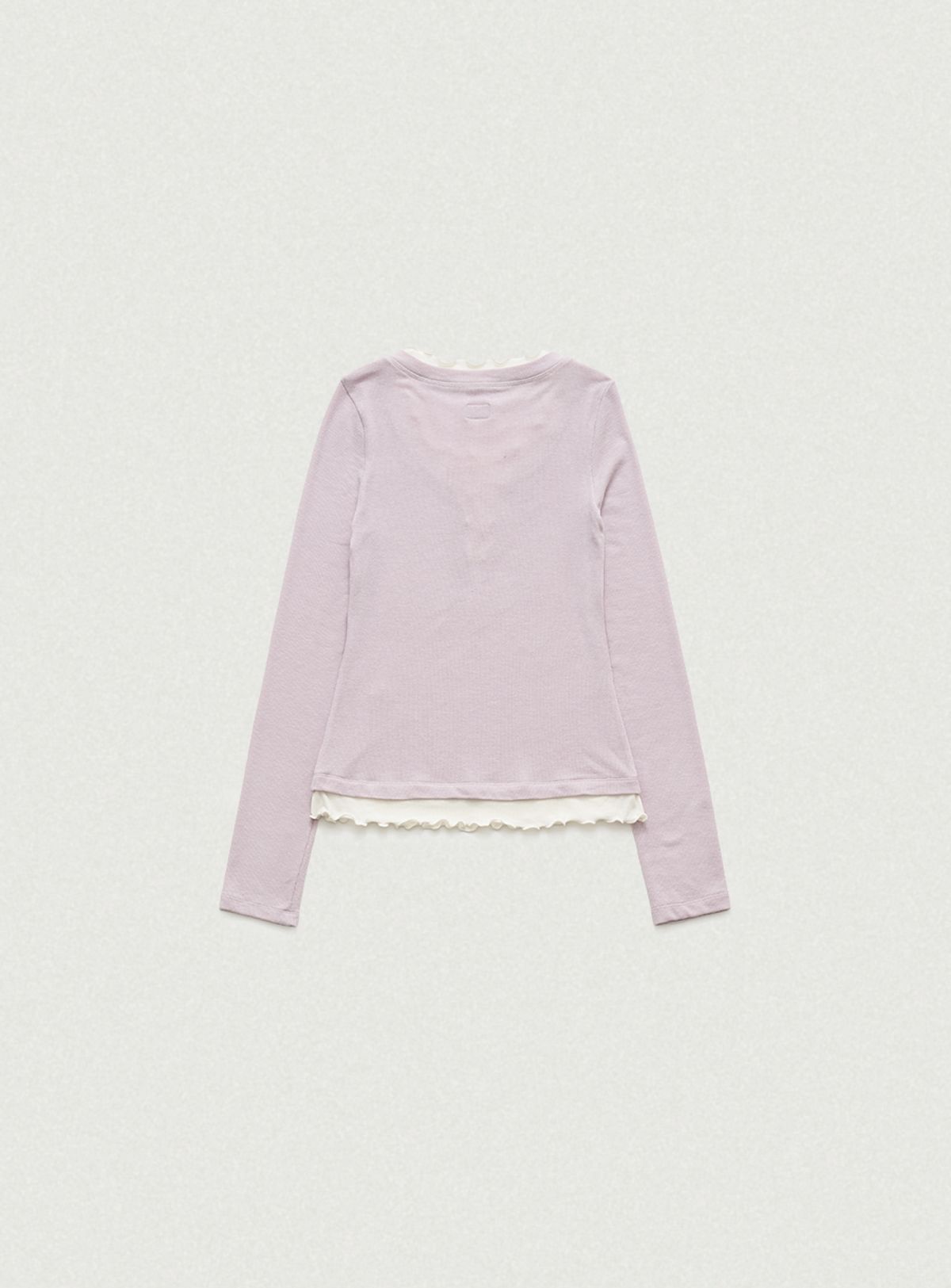 더바넷(THEBARNNET) Aimee Slim Layered T-shirt_Light Pink