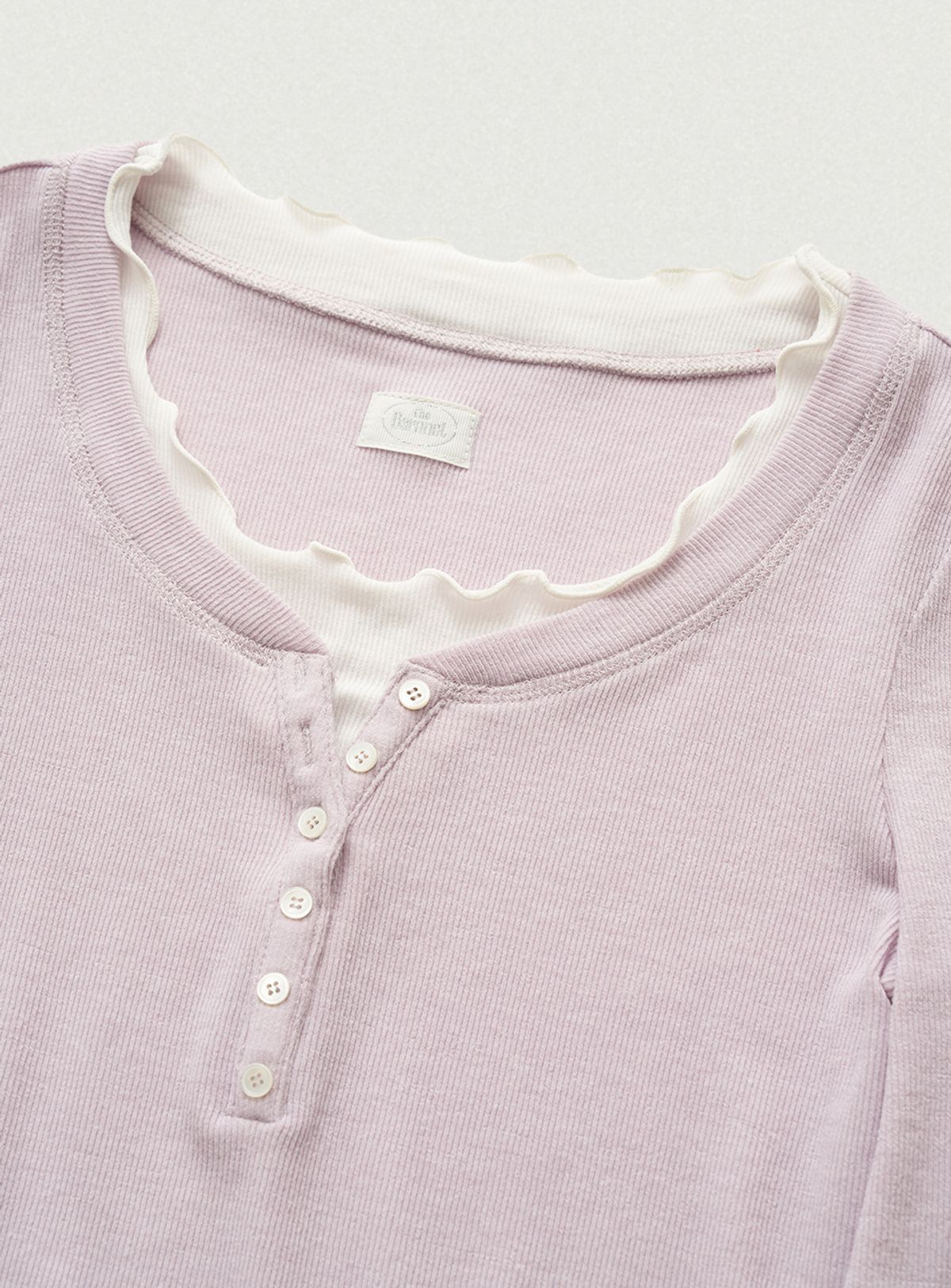 더바넷(THEBARNNET) Aimee Slim Layered T-shirt_Light Pink