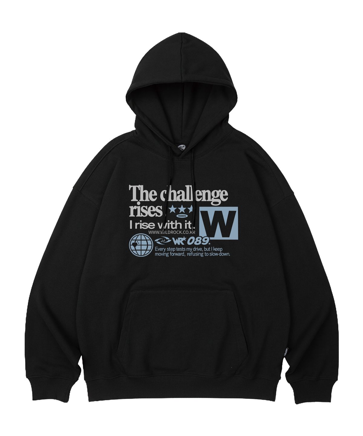 와일드락(WILDROCK) (기모추가) Challenge 오버핏 후드_8 COL