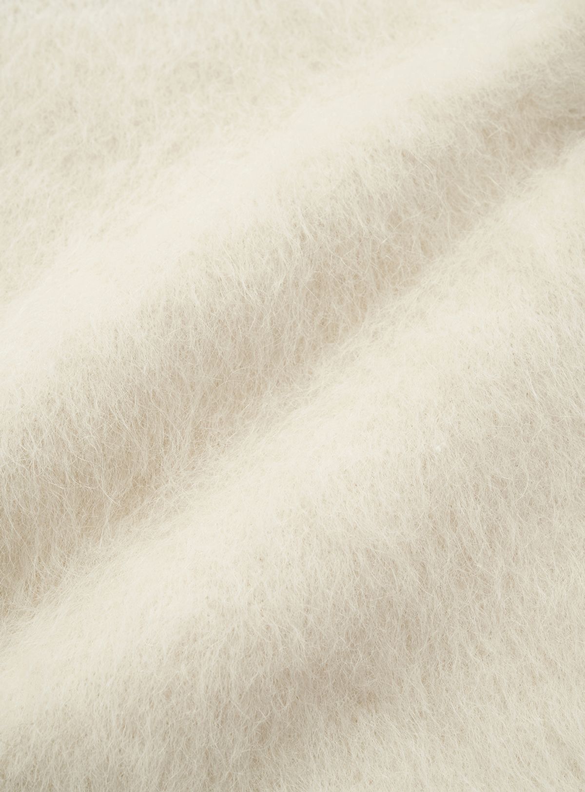 더바넷(THEBARNNET) Pow Brushed Logo Knit Top_Ivory
