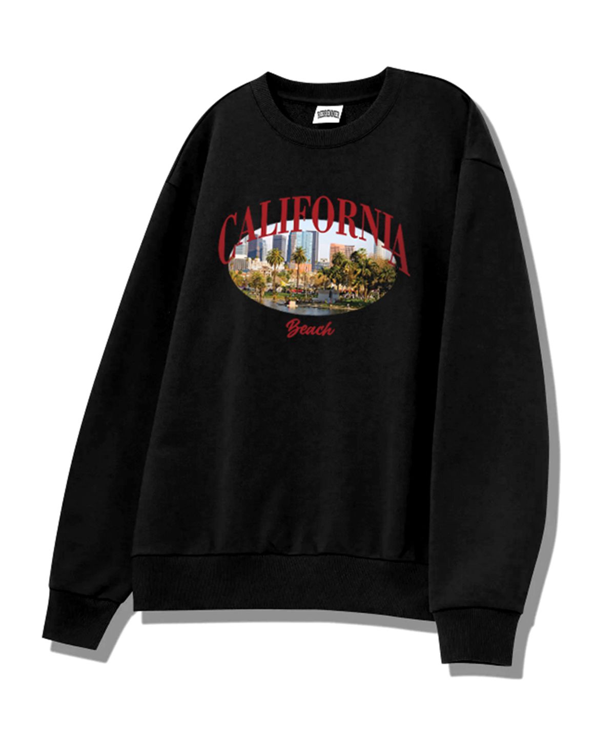 리브레너(REBRENNER) DTF 켈리포니아 비치 스웻셔츠 백메란지