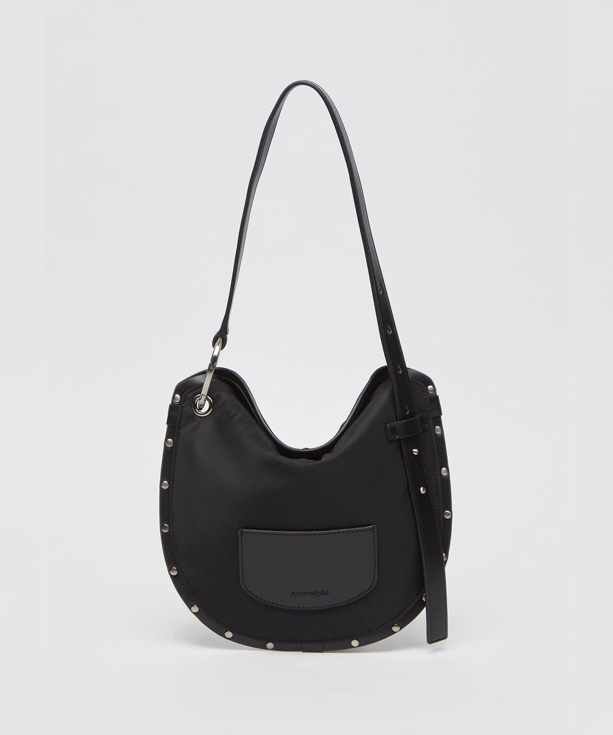 아카이브앱크(ARCHIVEPKE) Buckle fortune bag(Nylon black)_OVBAX25305BLK