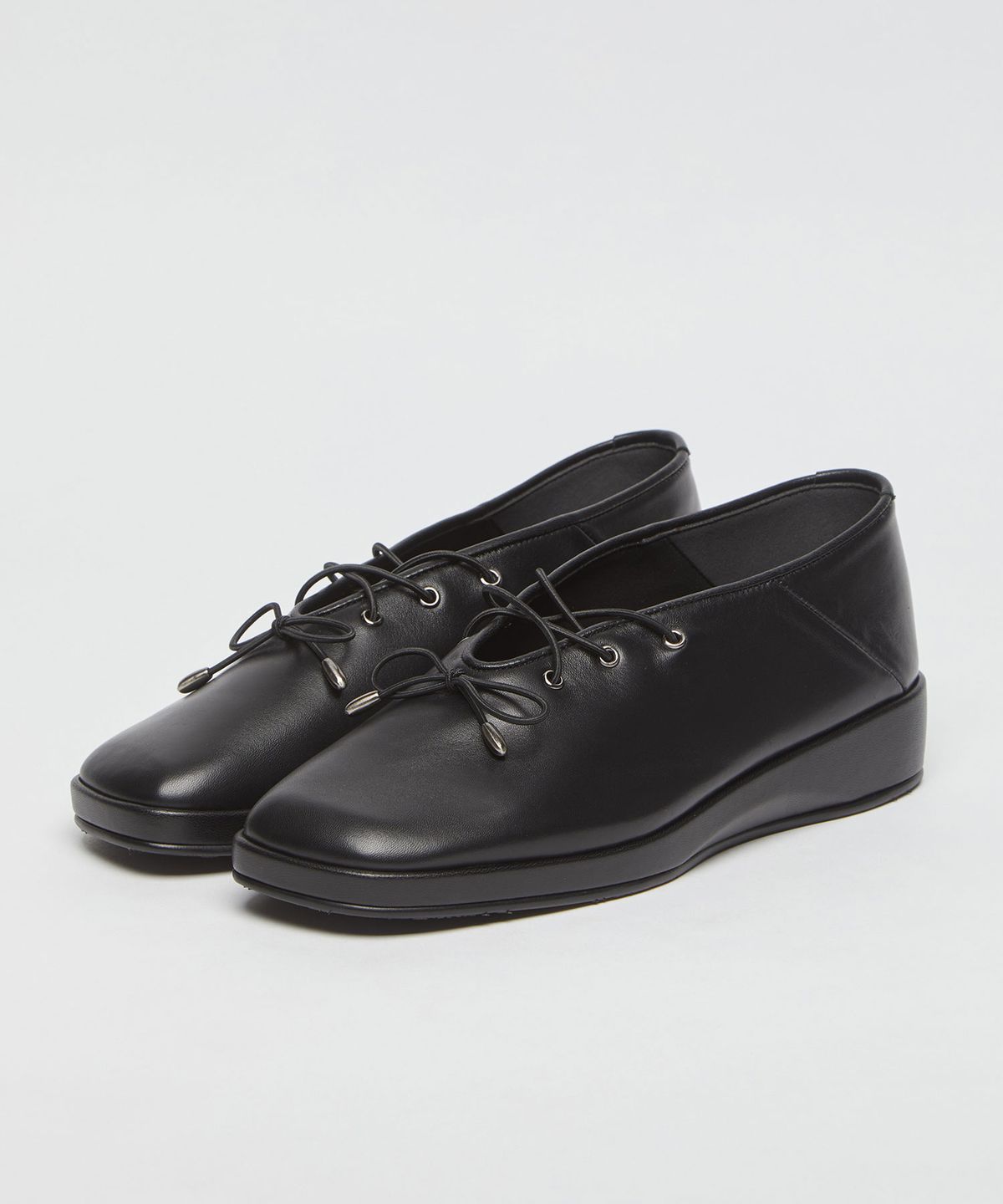 아카이브앱크(ARCHIVEPKE) Tie platform loafer(Deep sleep)_OK1DX25208BLK