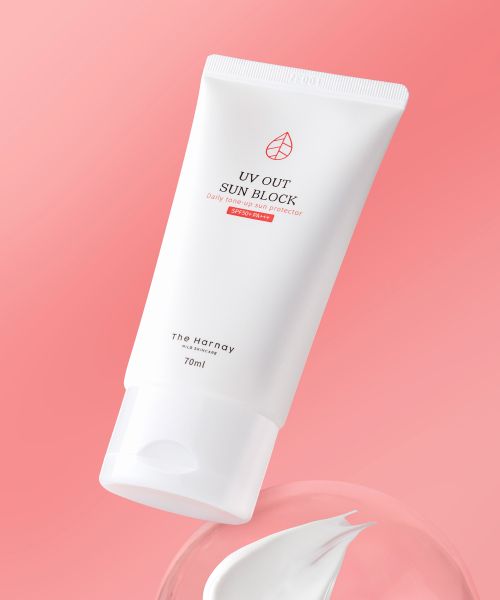theharnay [Large Size] UV OUT Mixed Sunscreen SPF50+ PA+++ 70ml (Comes with 2 Cicamide Cream Sachets)