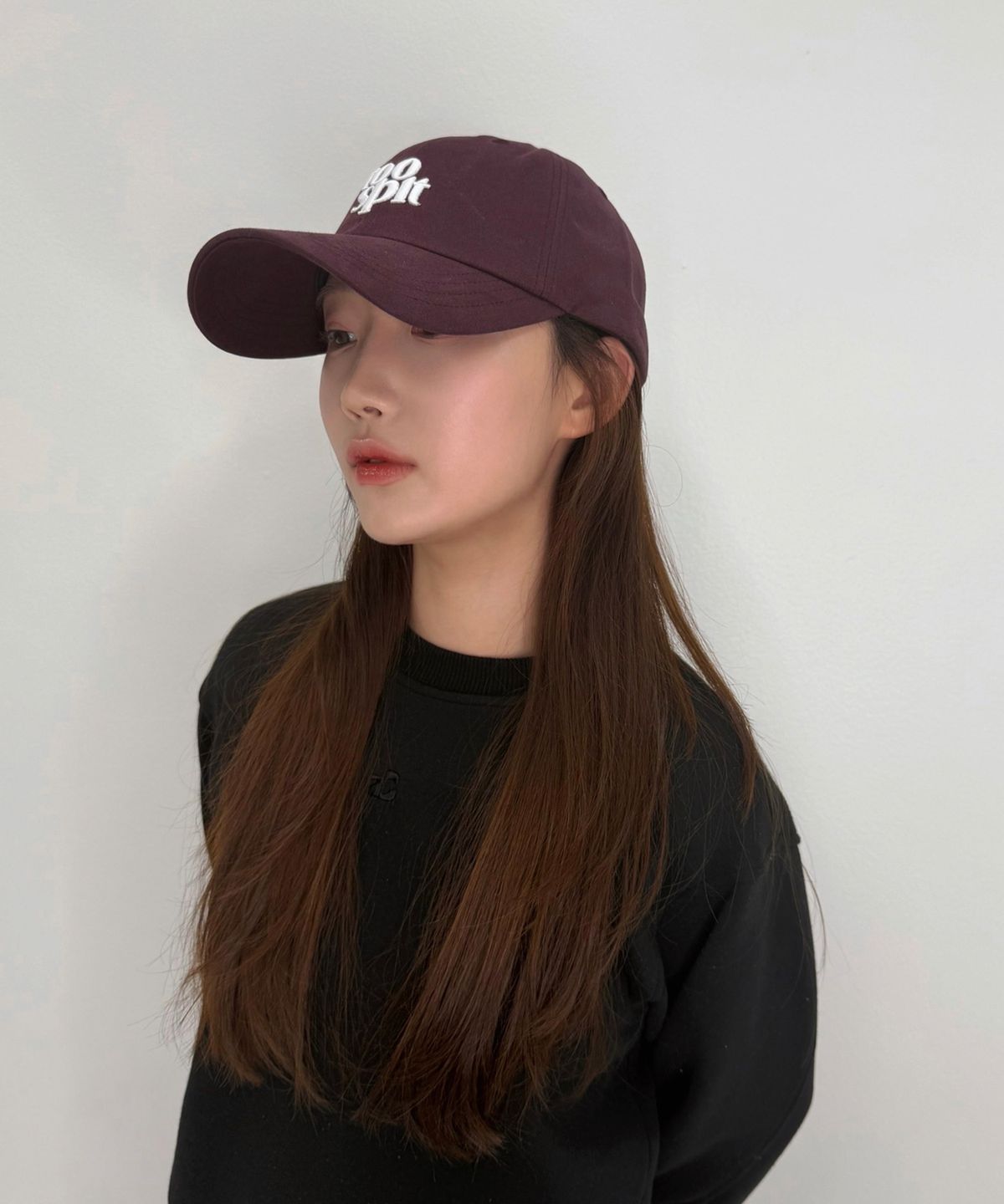 투에스핏(TOOSPIT) 시그니처  볼캡 (버건디)