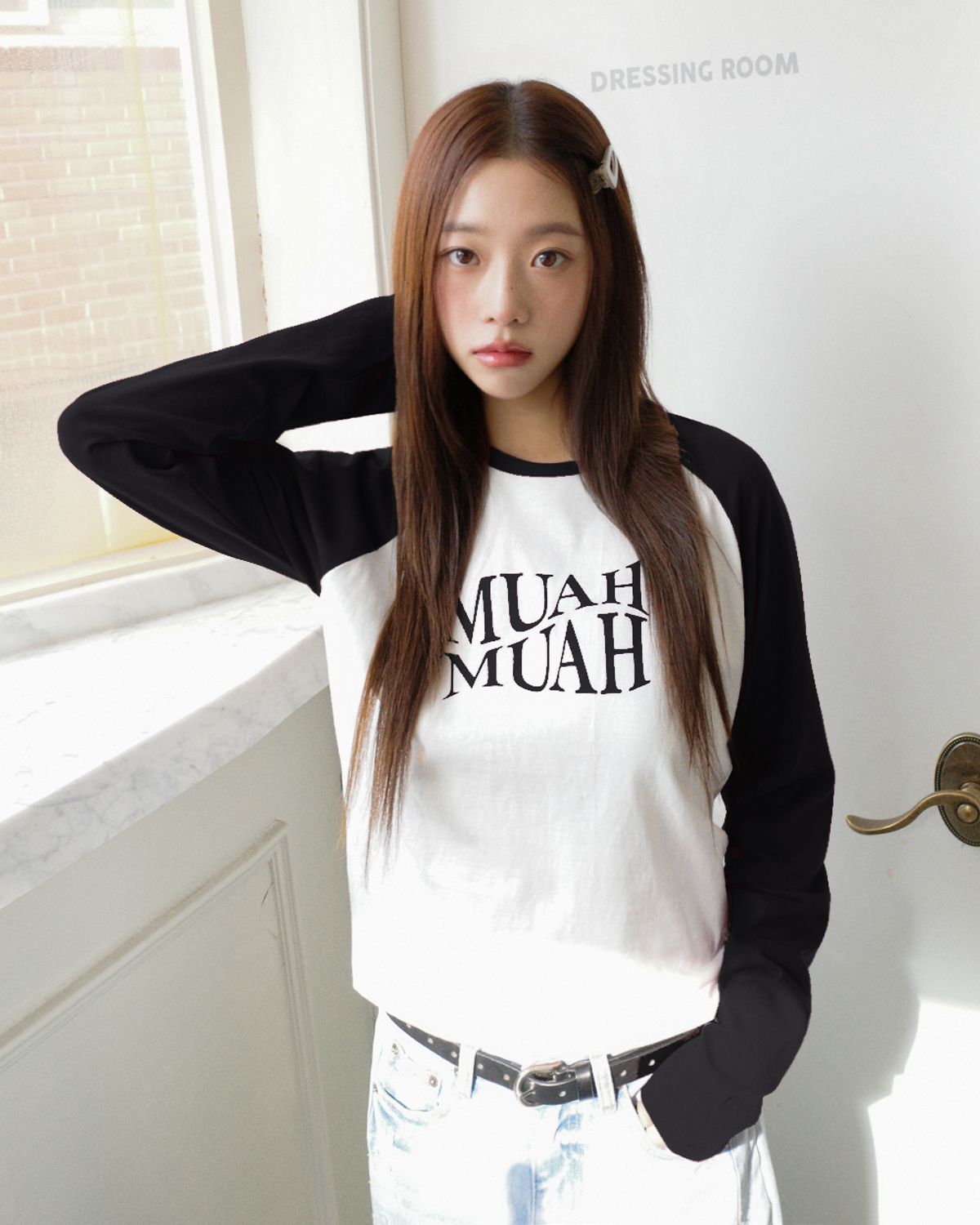 무아무아(MUAHMUAH) 레글런 웨이브 프린팅 티셔츠 [3color]