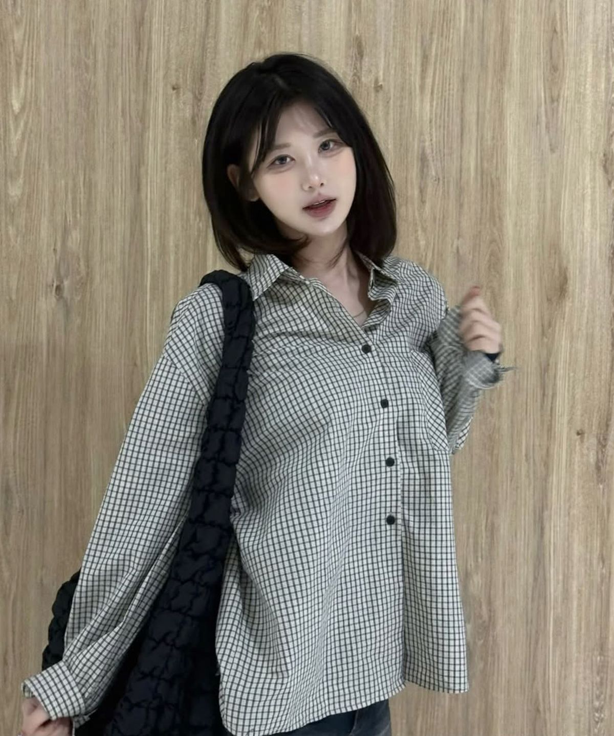 무아무아(MUAHMUAH) 루즈핏 깅엄 체크 셔츠 [2color]