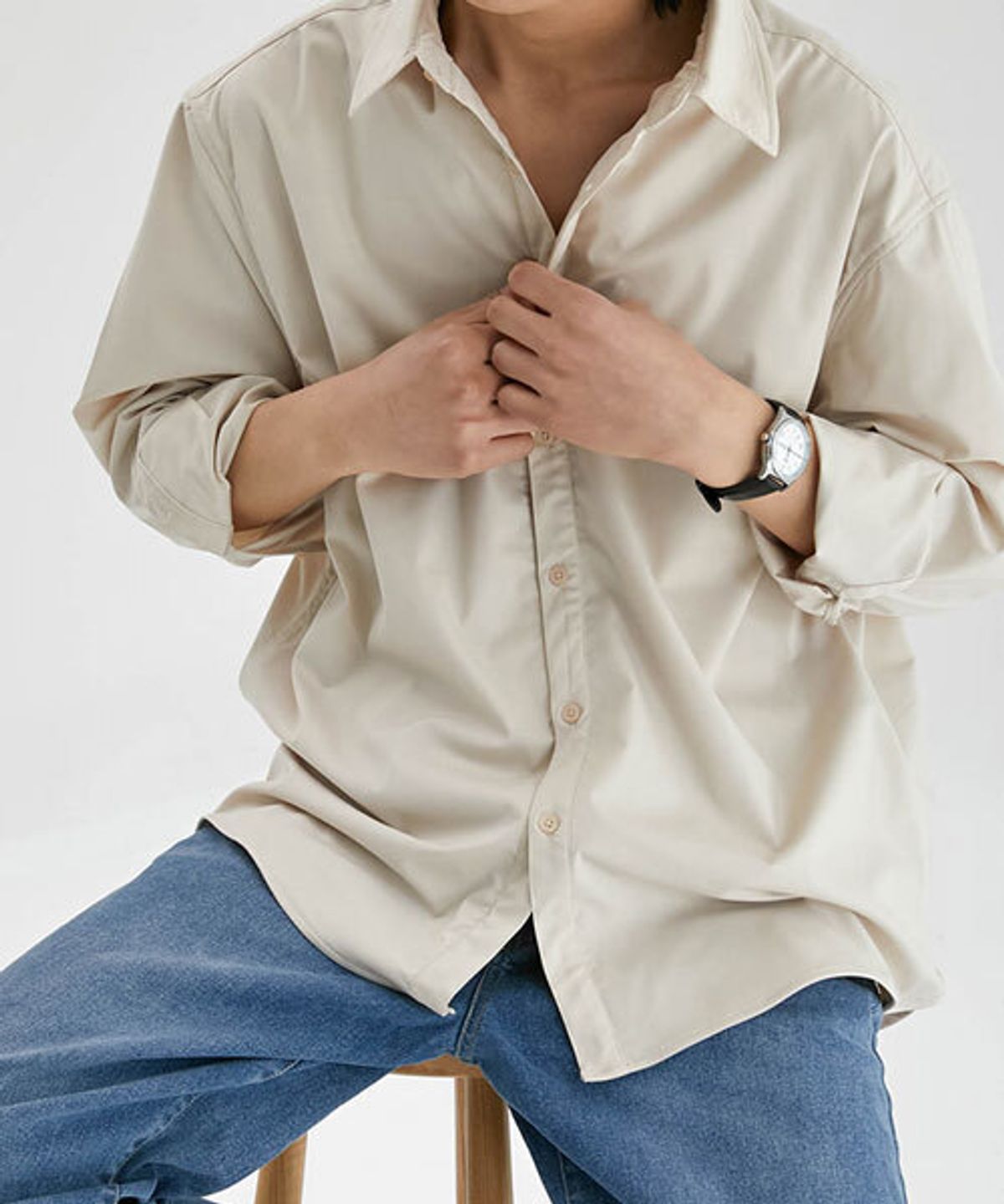 바이모노(BYMONO) [빅사이즈 L-6XL] 꼭꼭셔츠 긴팔