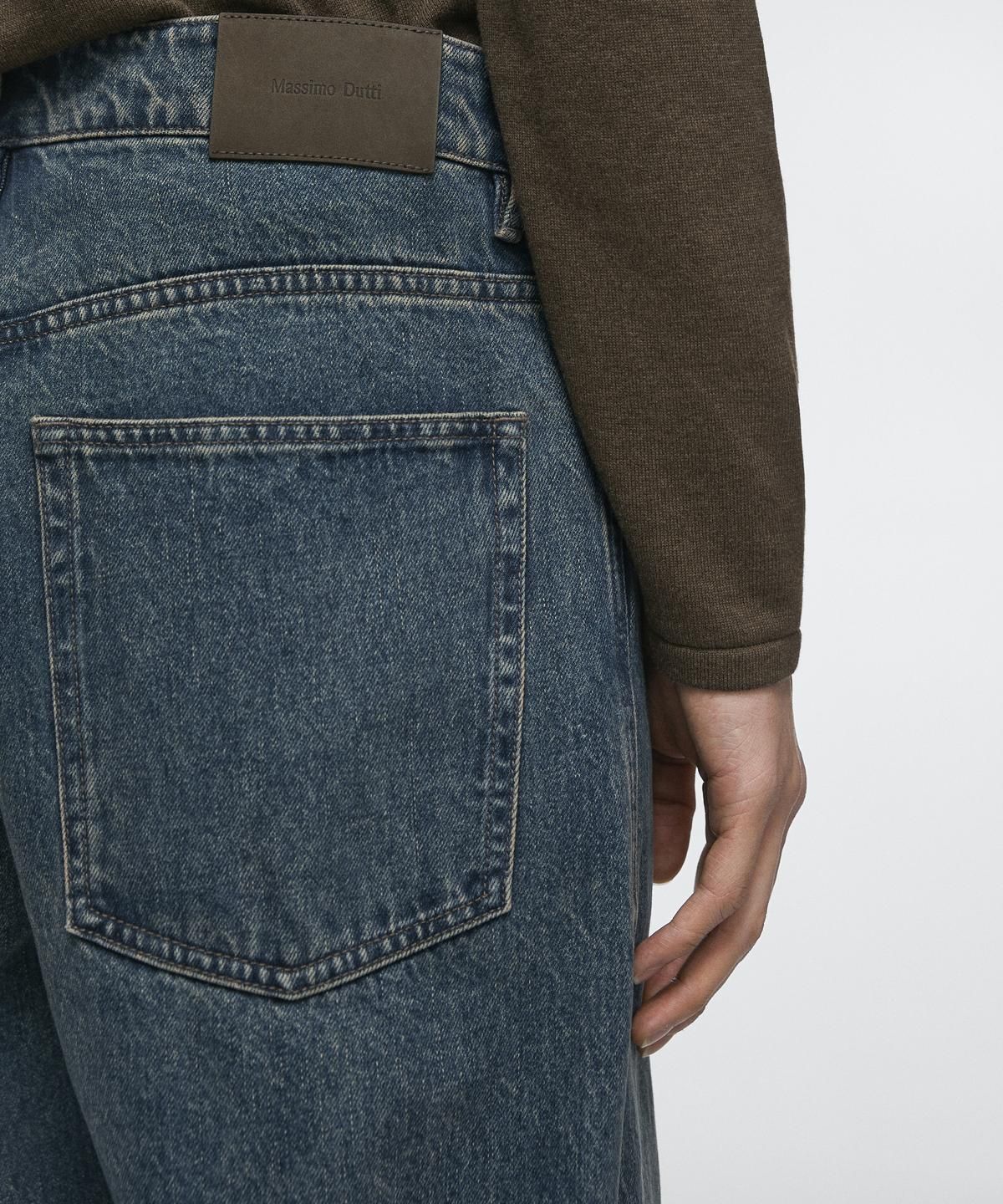 마시모두띠(MASSIMO DUTTI) 와이드 레그 진