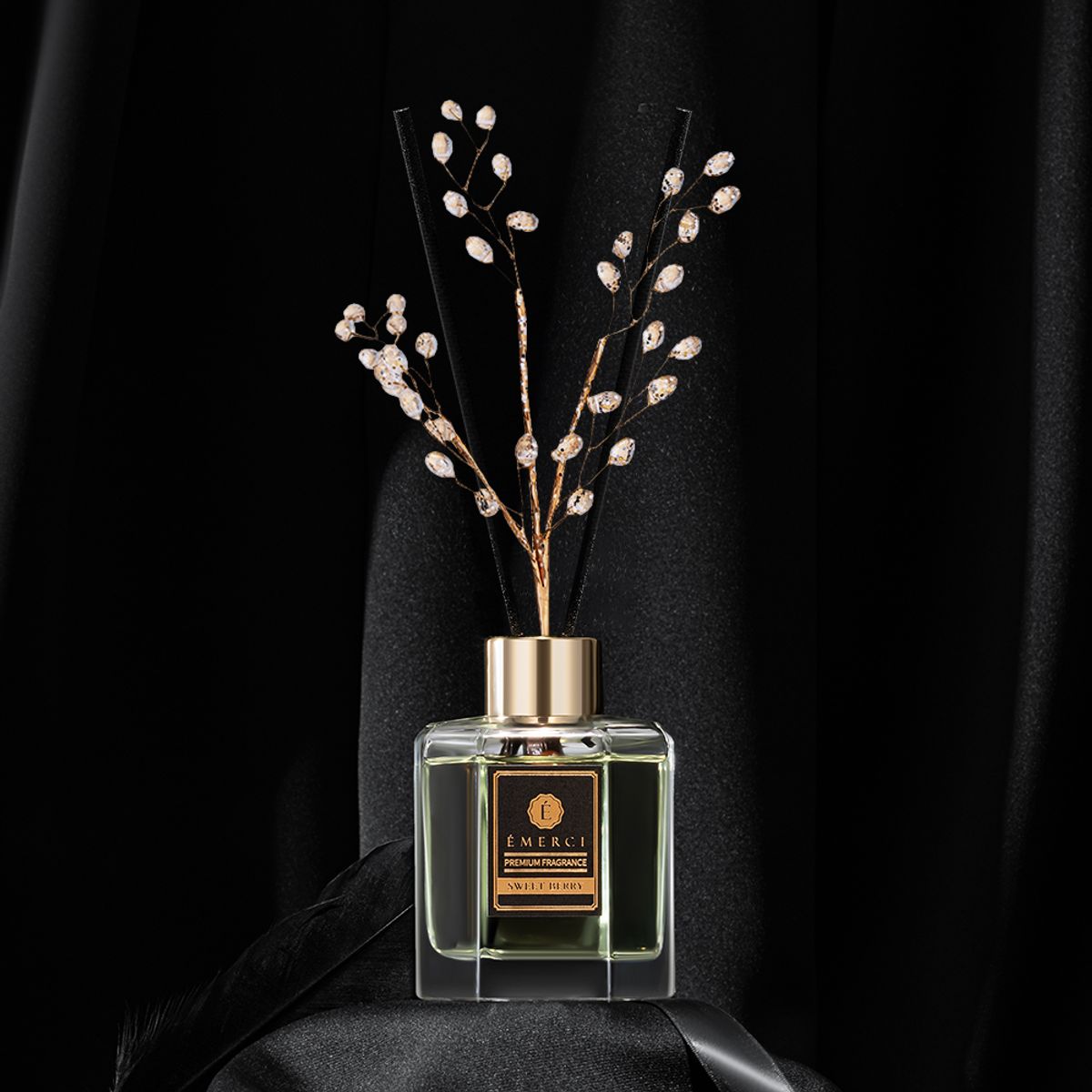 에멜시(EMERCI) 홀리데이크리스탈 재즈 디퓨저120ml+쇼핑백 선물세트