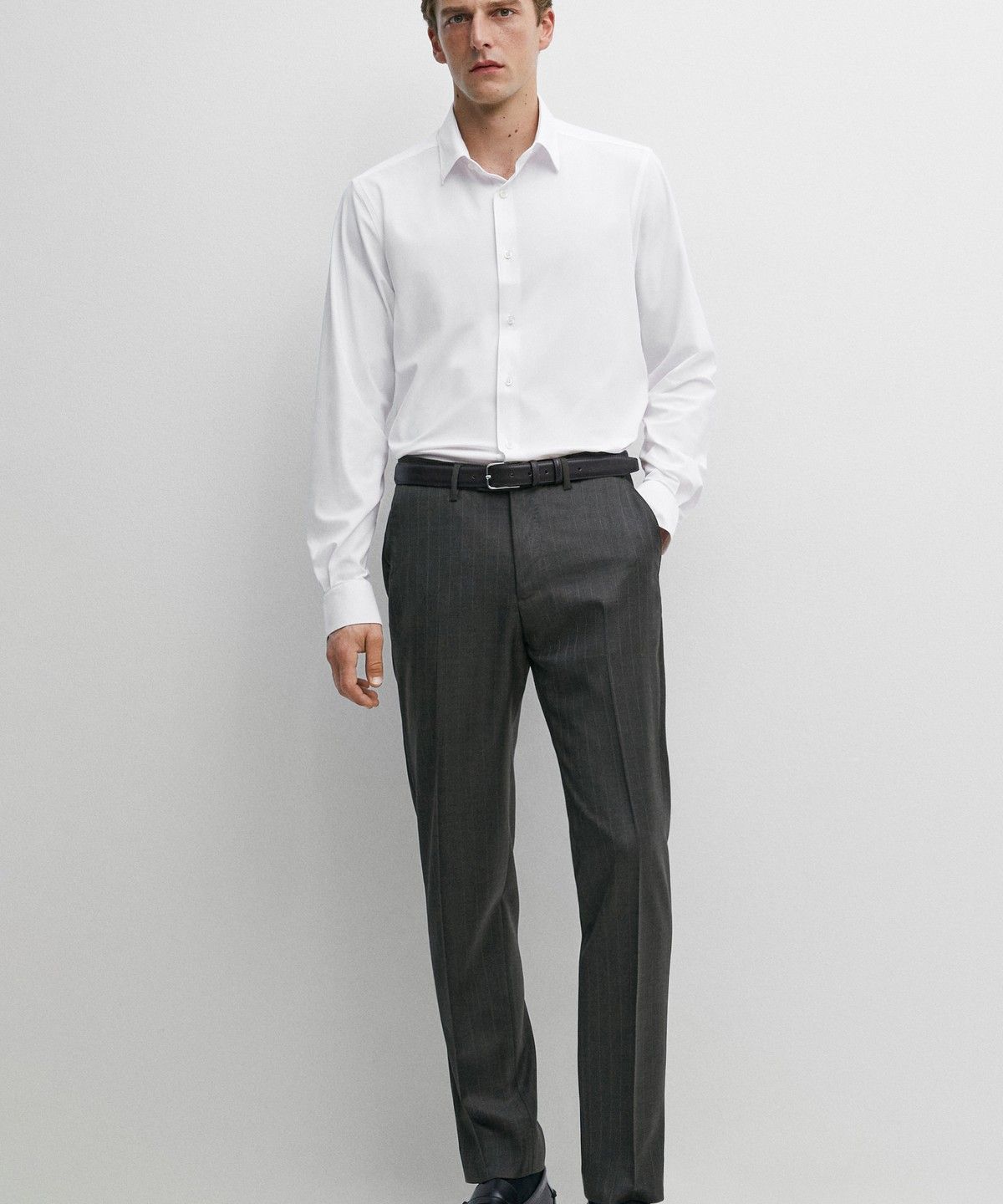 마시모두띠(MASSIMO DUTTI) 슬림핏 스트레치 셔츠