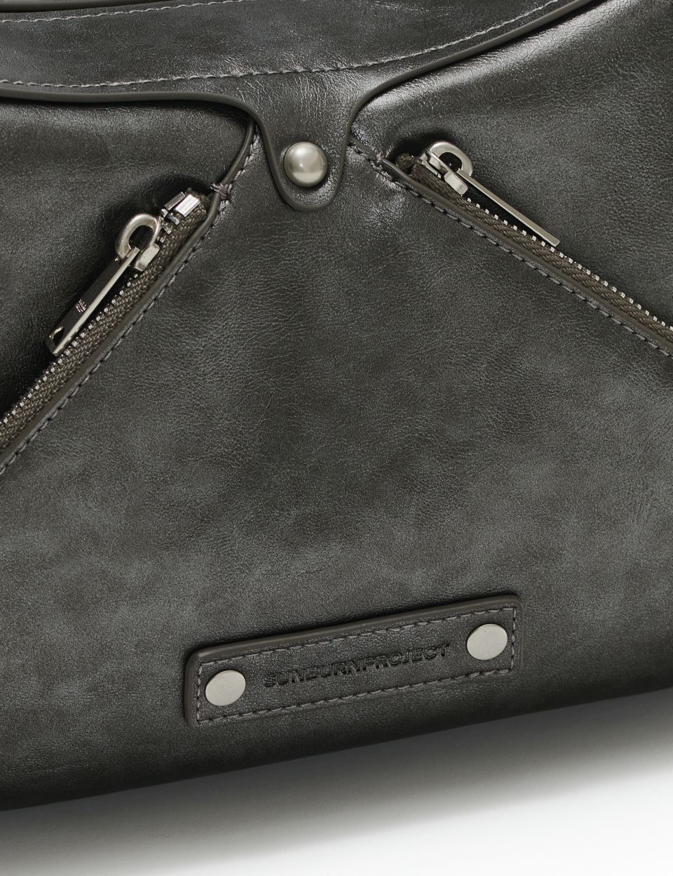 MUSINSA | SUNBURNPROJECT Faux Leather M.O.S Bag, METAL