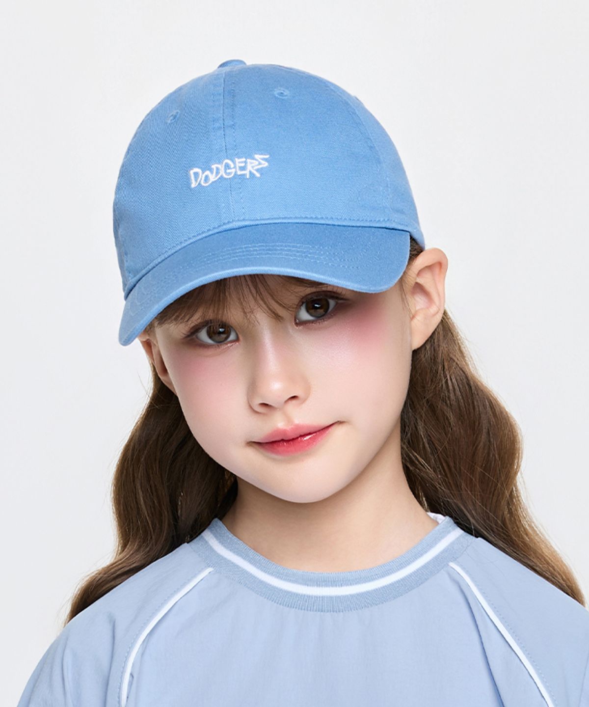 엠엘비 키즈(MLB KIDS) 스몰 스트릿 로고 볼캡 LA (Blue)