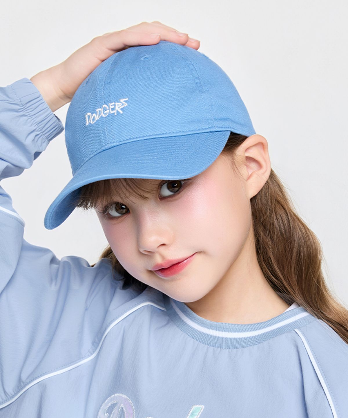 엠엘비 키즈(MLB KIDS) 스몰 스트릿 로고 볼캡 LA (Blue)