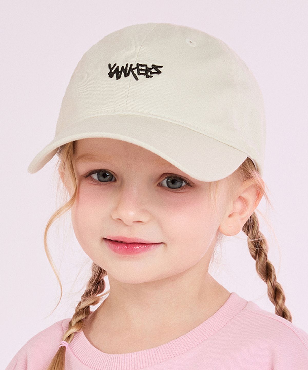 엠엘비 키즈(MLB KIDS) 스몰 스트릿 로고 볼캡 NY (D.Cream)