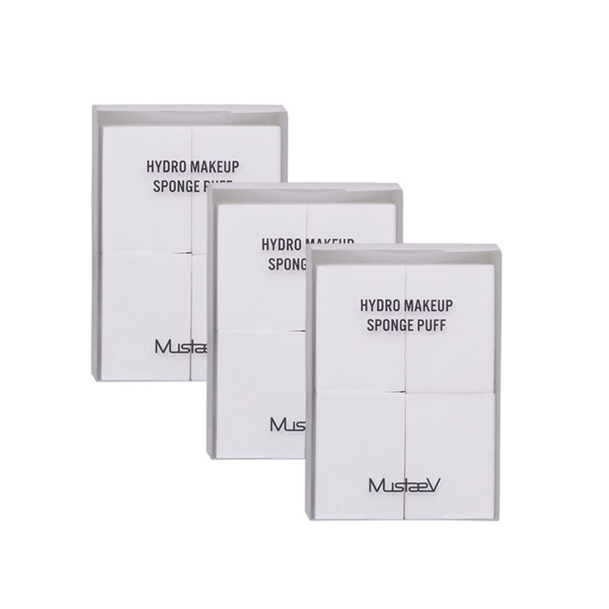 머스테브(MUSTAEV) 하이드로 메이크업 스펀지 퍼프4P