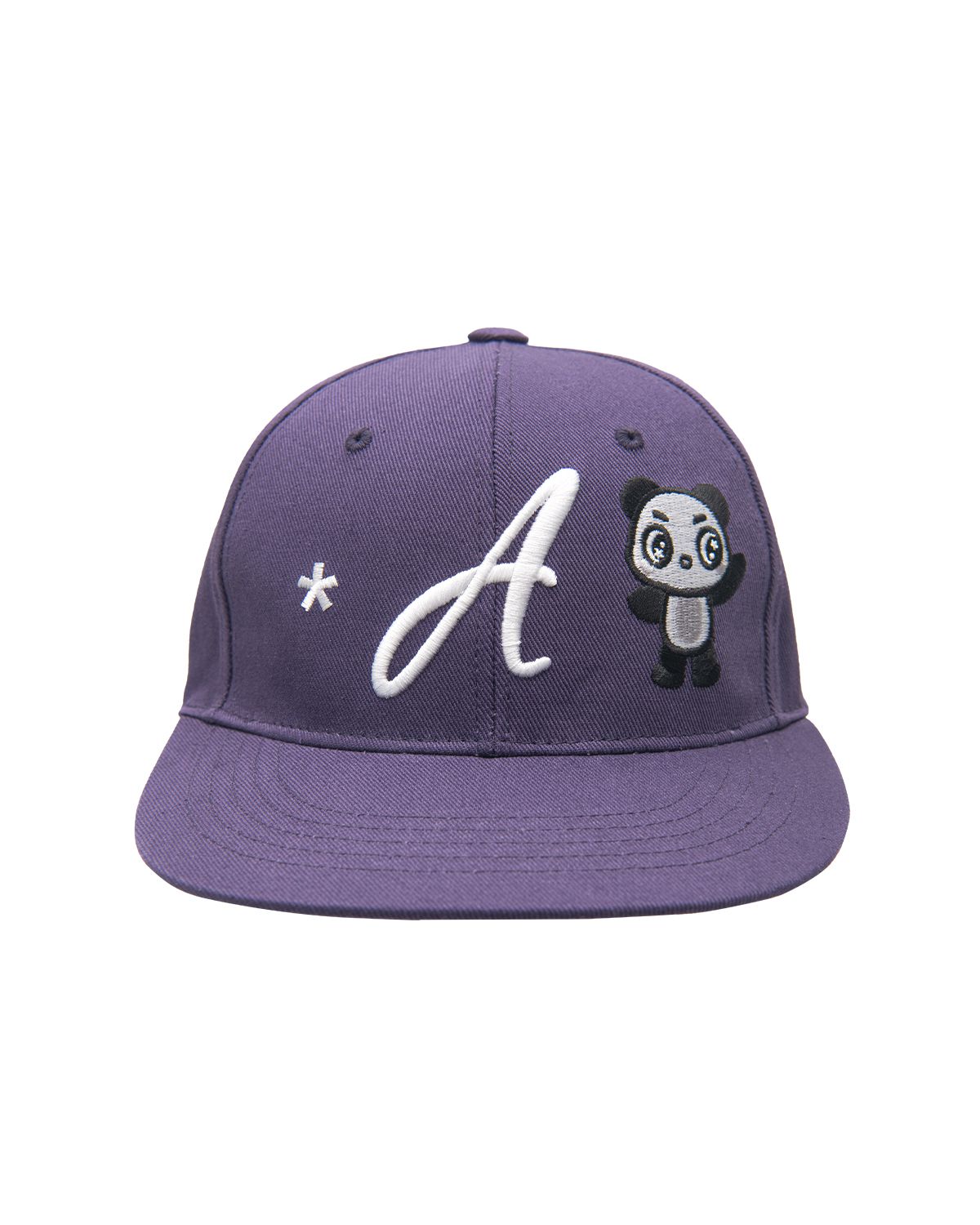 더뮤지엄비지터(THEMUSEUMVISITOR) PANDA EMBROIDERY CAP (PURPLE)