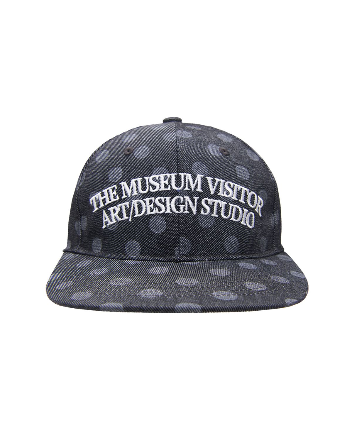 더뮤지엄비지터(THEMUSEUMVISITOR) RABBIT EMBROIDERY CAP (BLACK DOT)