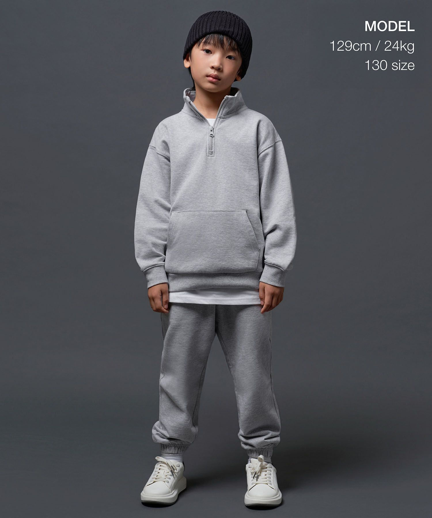 MUSINSA公式 | MUSINSA STANDARD KIDS オーバーサイズハーフジップ