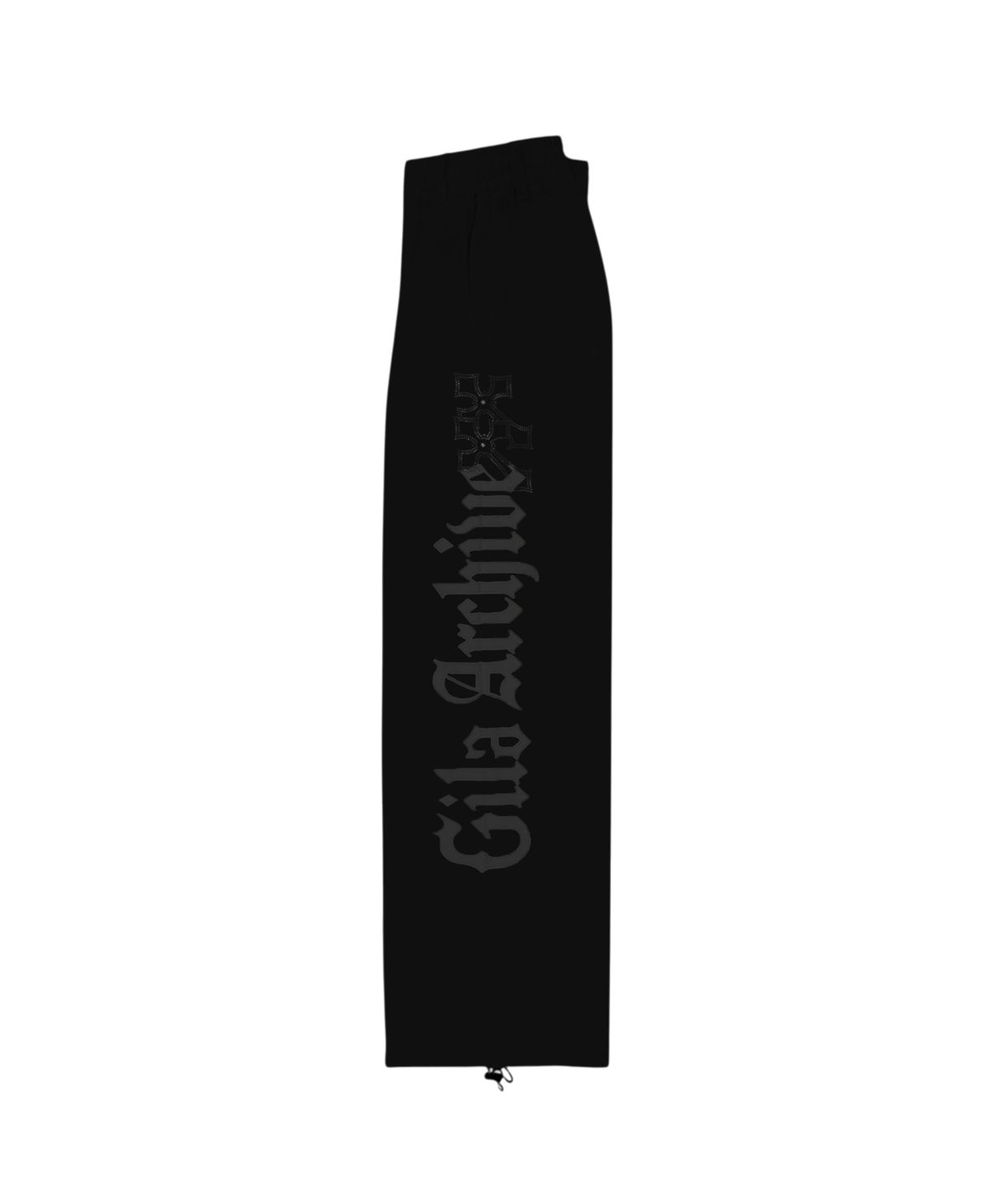 길라아카이브(GILAARCHIVE) SIDE CROSS LOGO SWEATPANTS_BLACK