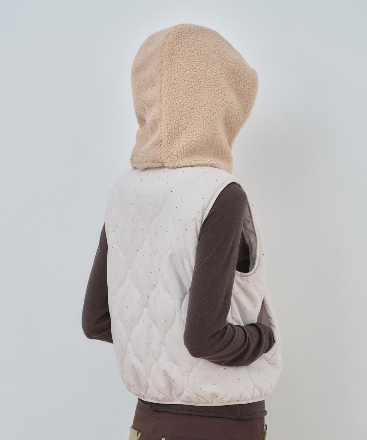 키지코(KIJIKO) ke903-Boucle Balaclava Beige