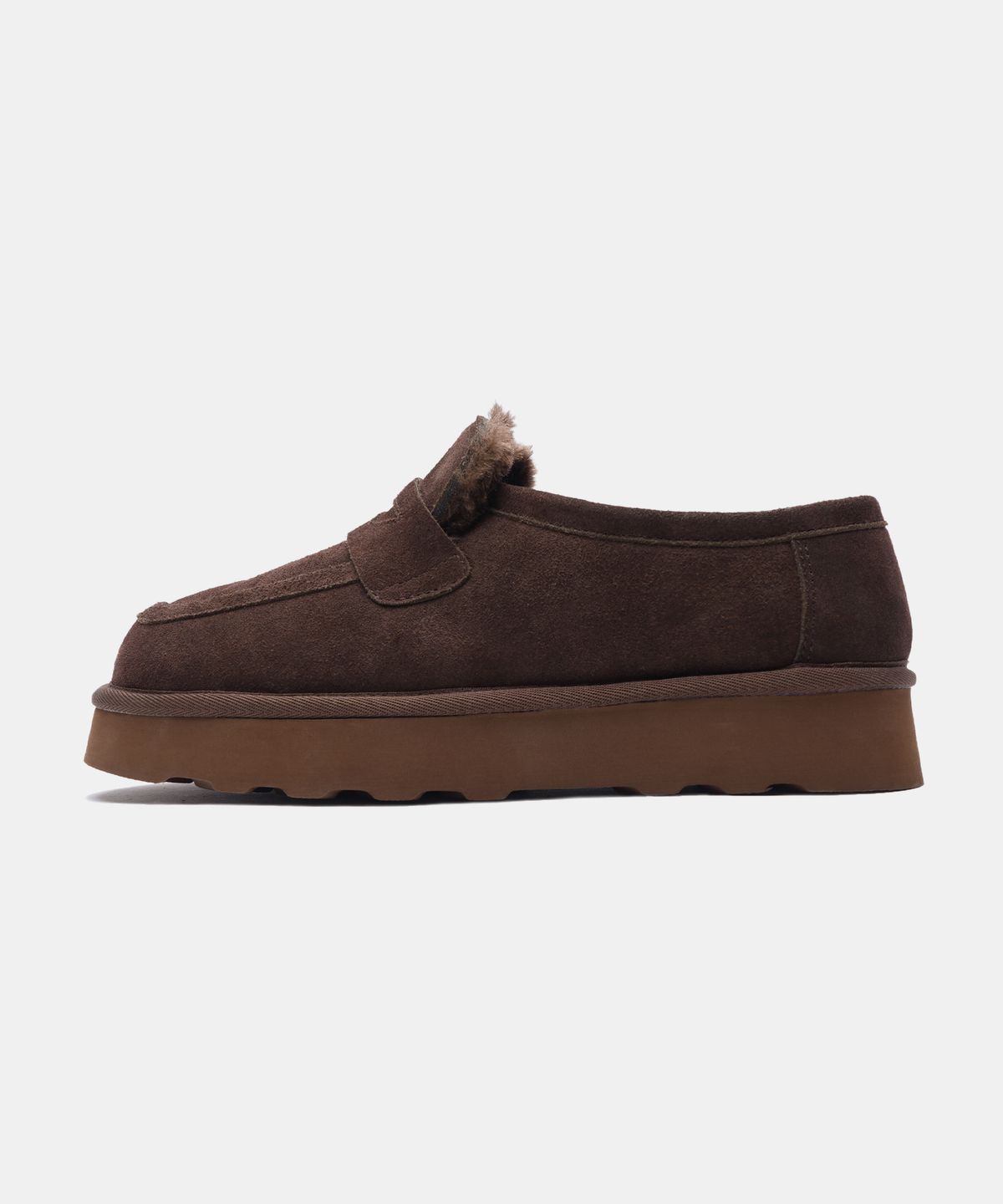 식스핏(6FT) (5CM 키높이) WINTERFELL - SLIP LOAFER CHOCO BROWN 어그 로퍼