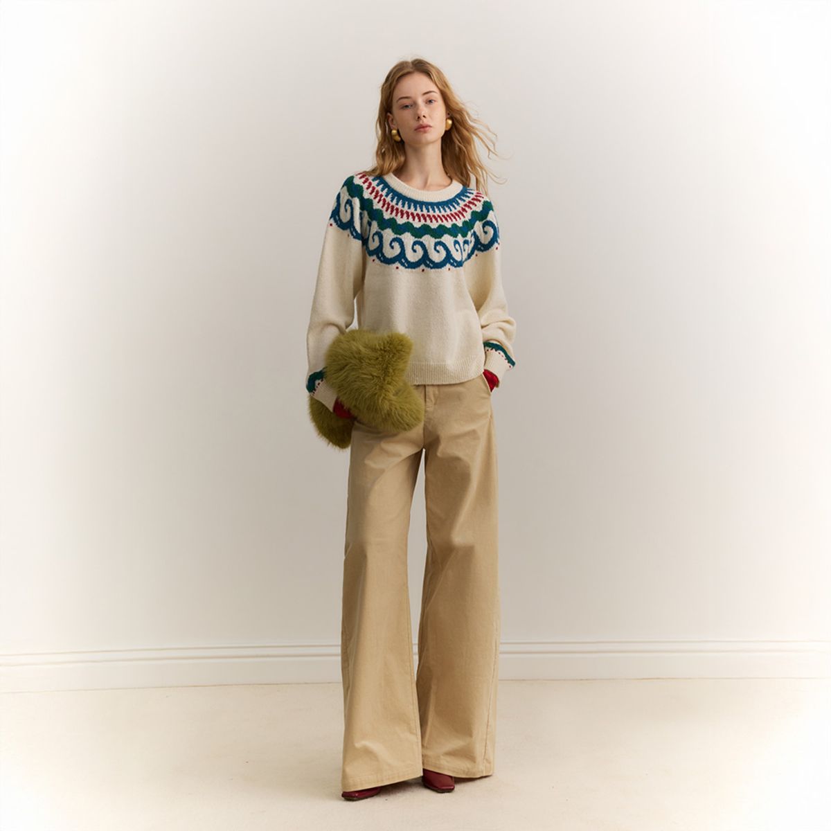 와이와이아이엠(YYIAM) YY_Fair isle vintage knit