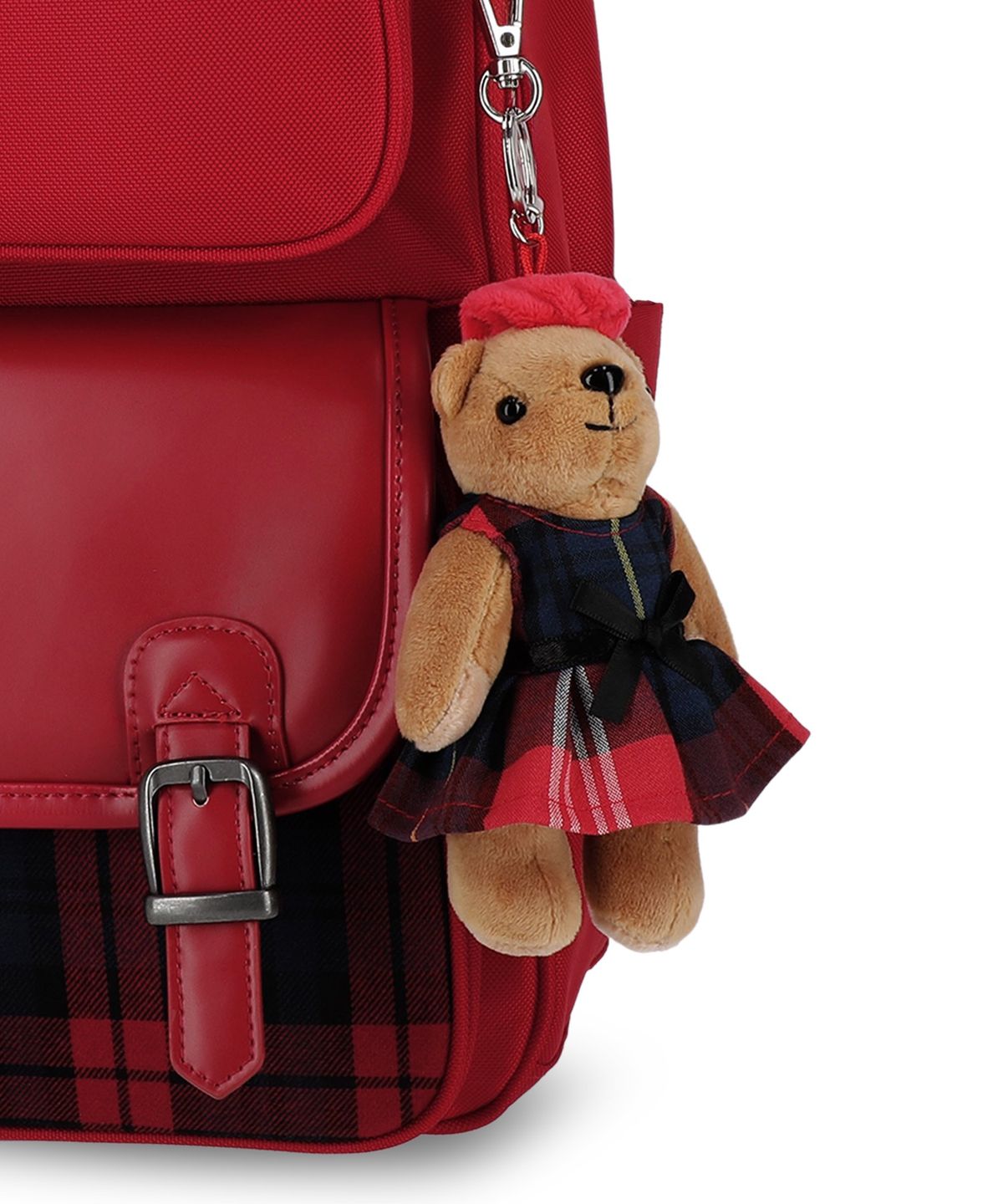 폴로 랄프 로렌 칠드런(POLO RALPH LAUREN CHILDREN) 플래드 백팩 앤 슈즈 백 세트-레드