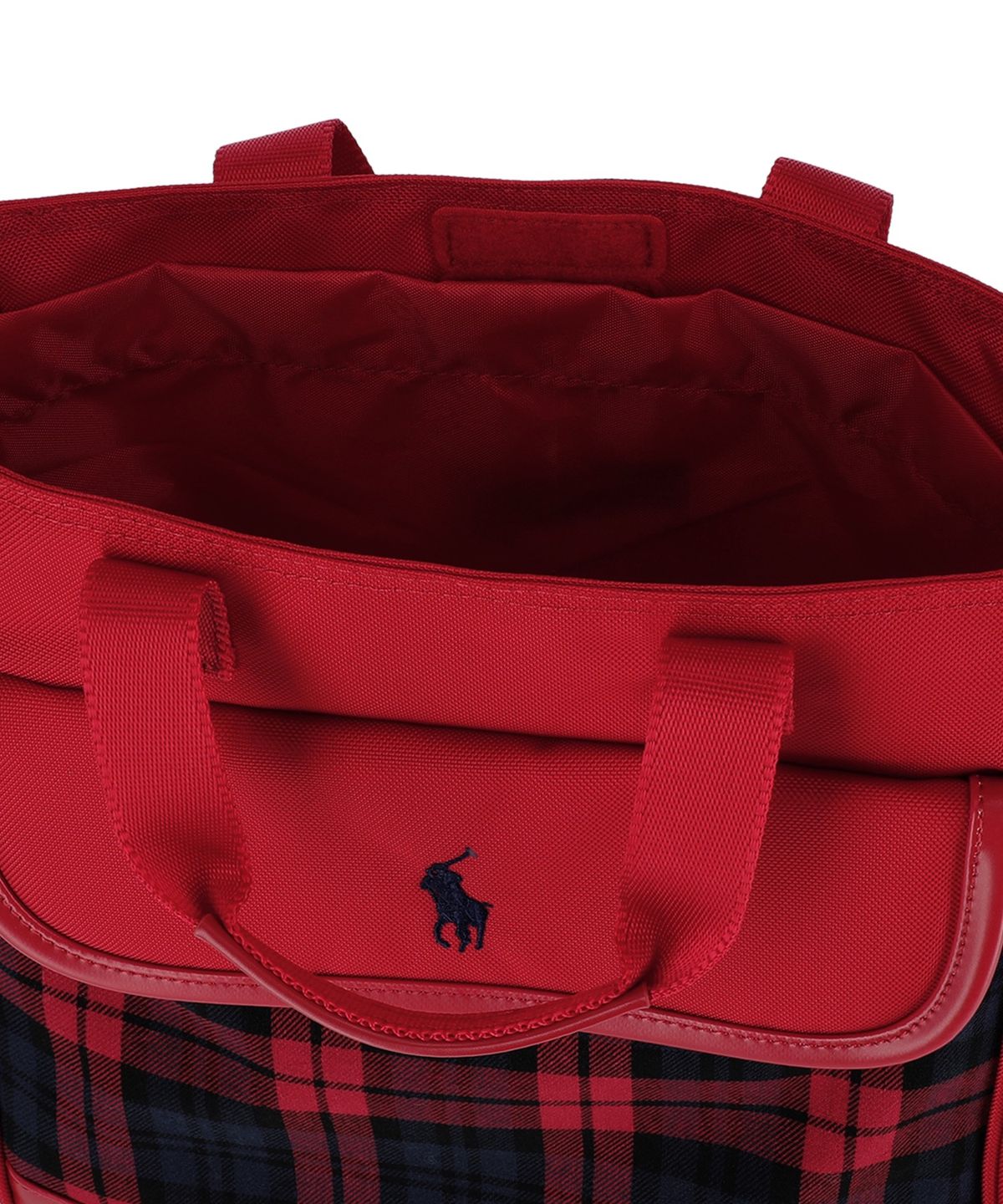 폴로 랄프 로렌 칠드런(POLO RALPH LAUREN CHILDREN) 플래드 백팩 앤 슈즈 백 세트-레드