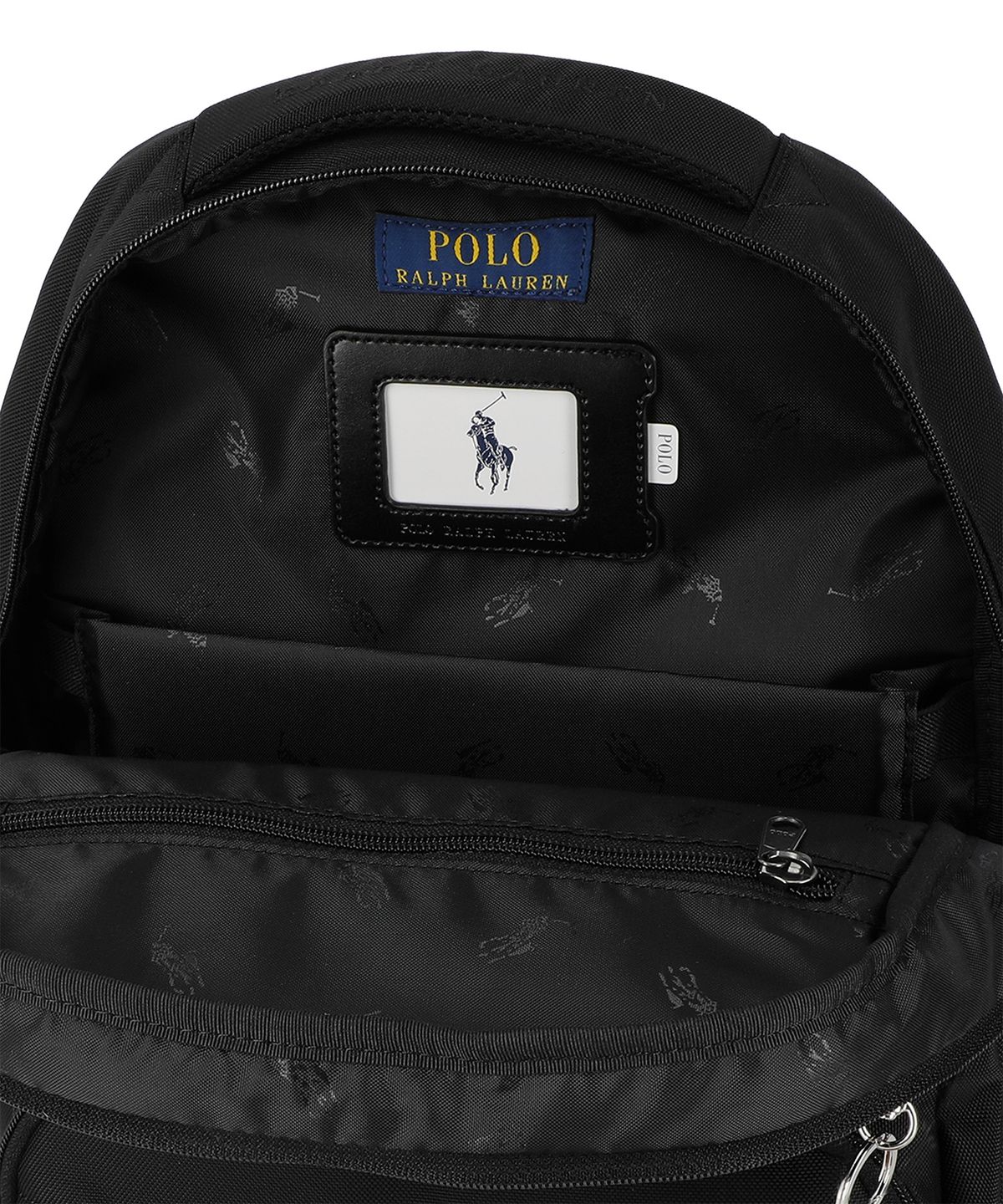 폴로 랄프 로렌 칠드런(POLO RALPH LAUREN CHILDREN) 레터 백팩 앤 슈즈 백 세트-블랙