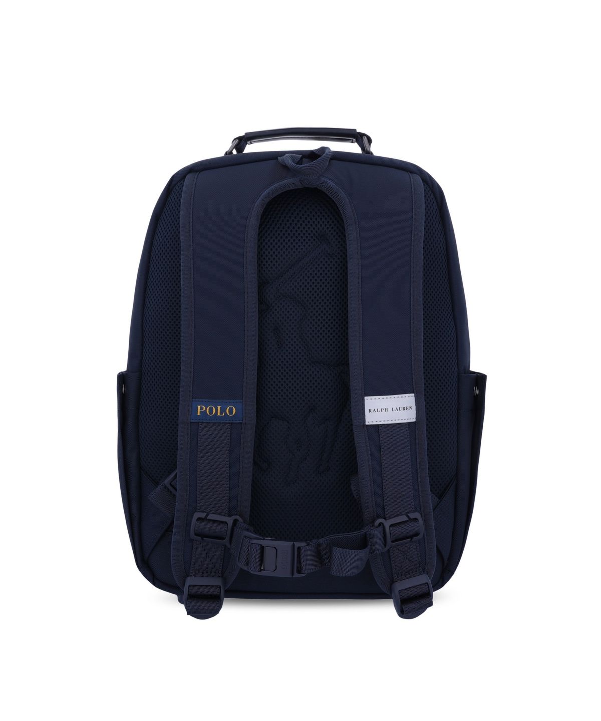 폴로 랄프 로렌 칠드런(POLO RALPH LAUREN CHILDREN) 플래드 트림 백팩 앤 슈즈 백 세트-네이비