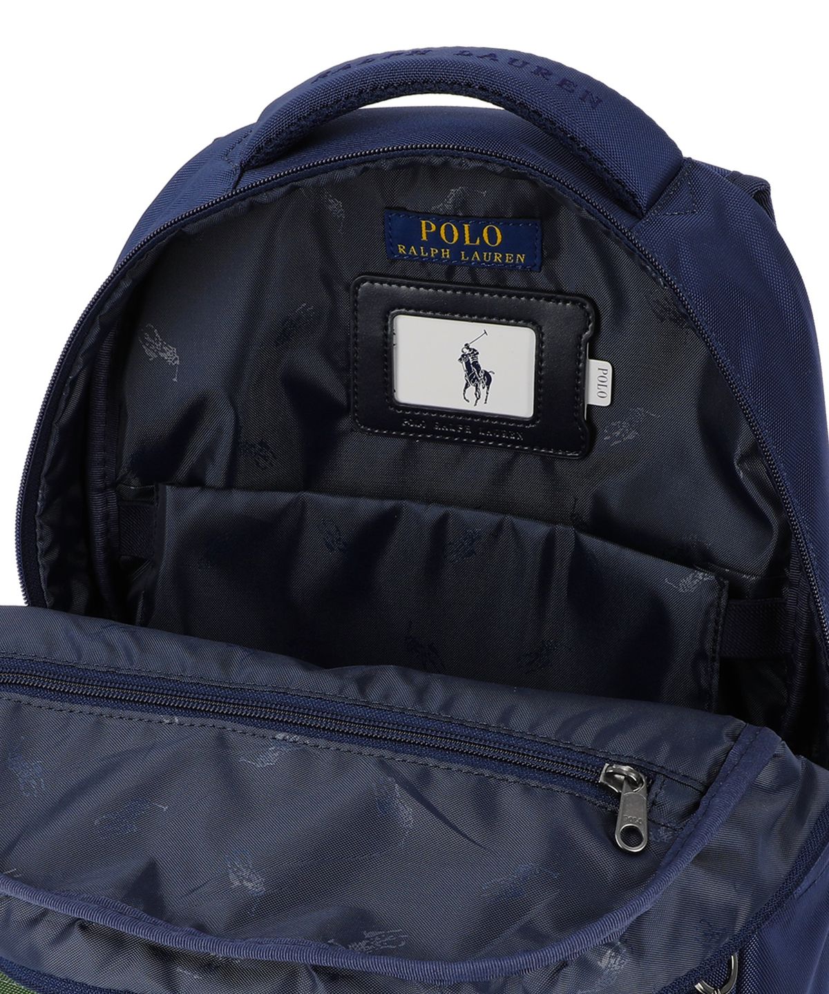 폴로 랄프 로렌 칠드런(POLO RALPH LAUREN CHILDREN) 로고 백팩 앤 슈즈 백 세트-네이비