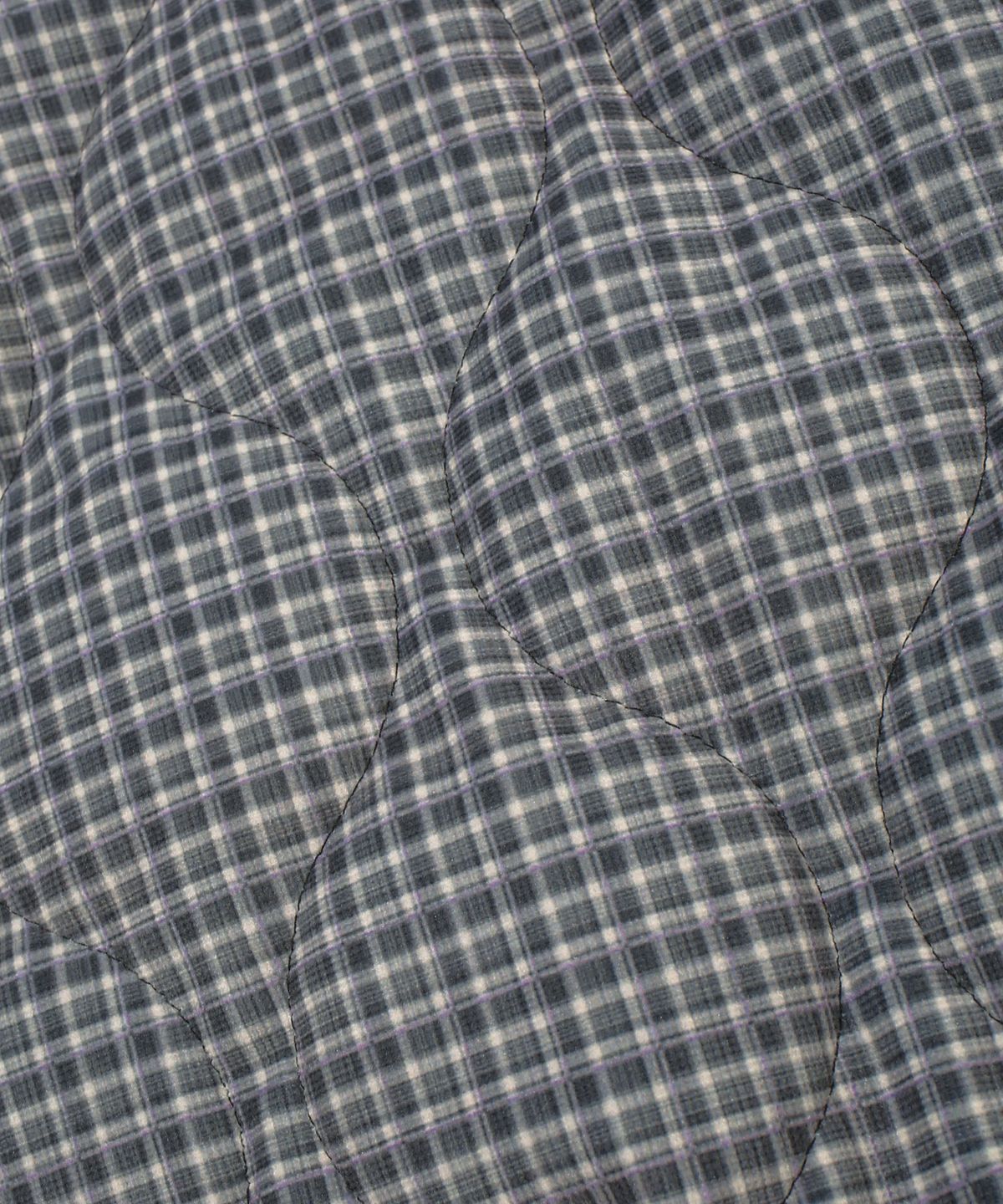 키지코(KIJIKO) ke104-Check Vest Charcoal